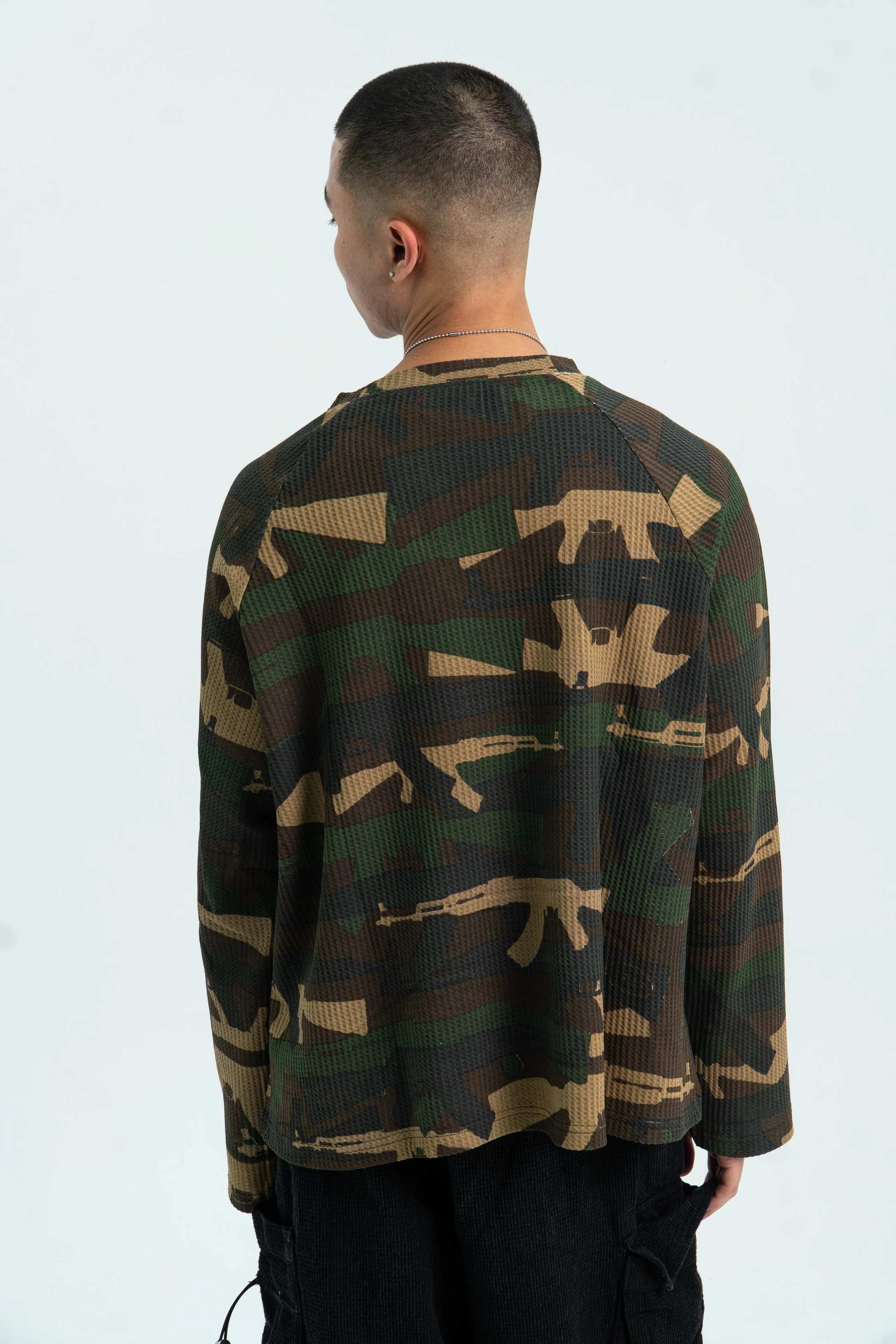 99 Clover - "CAMO V2" WAFFLE KNIT (FOREST)