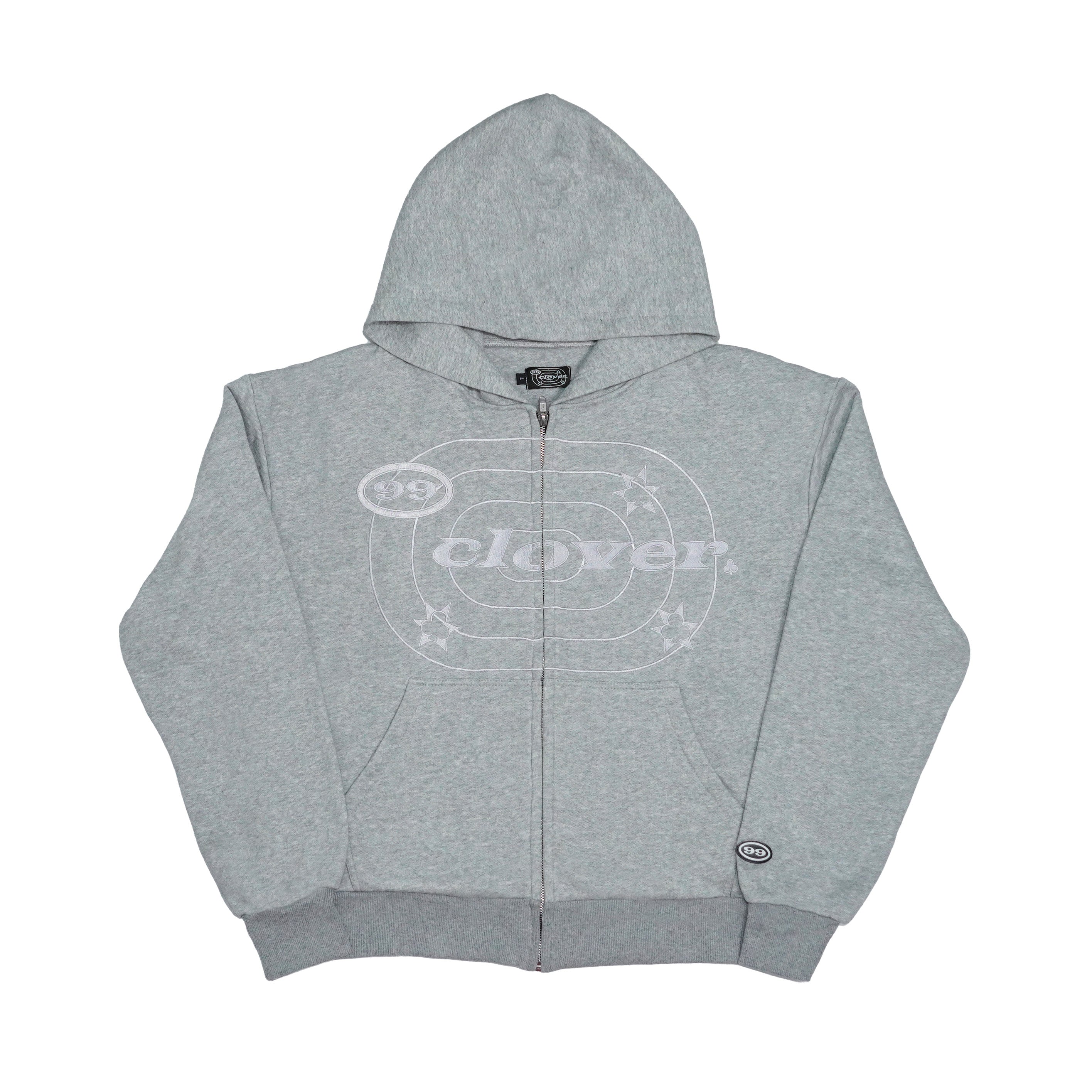99 Clover - "EASY" ZIP-UP GREY