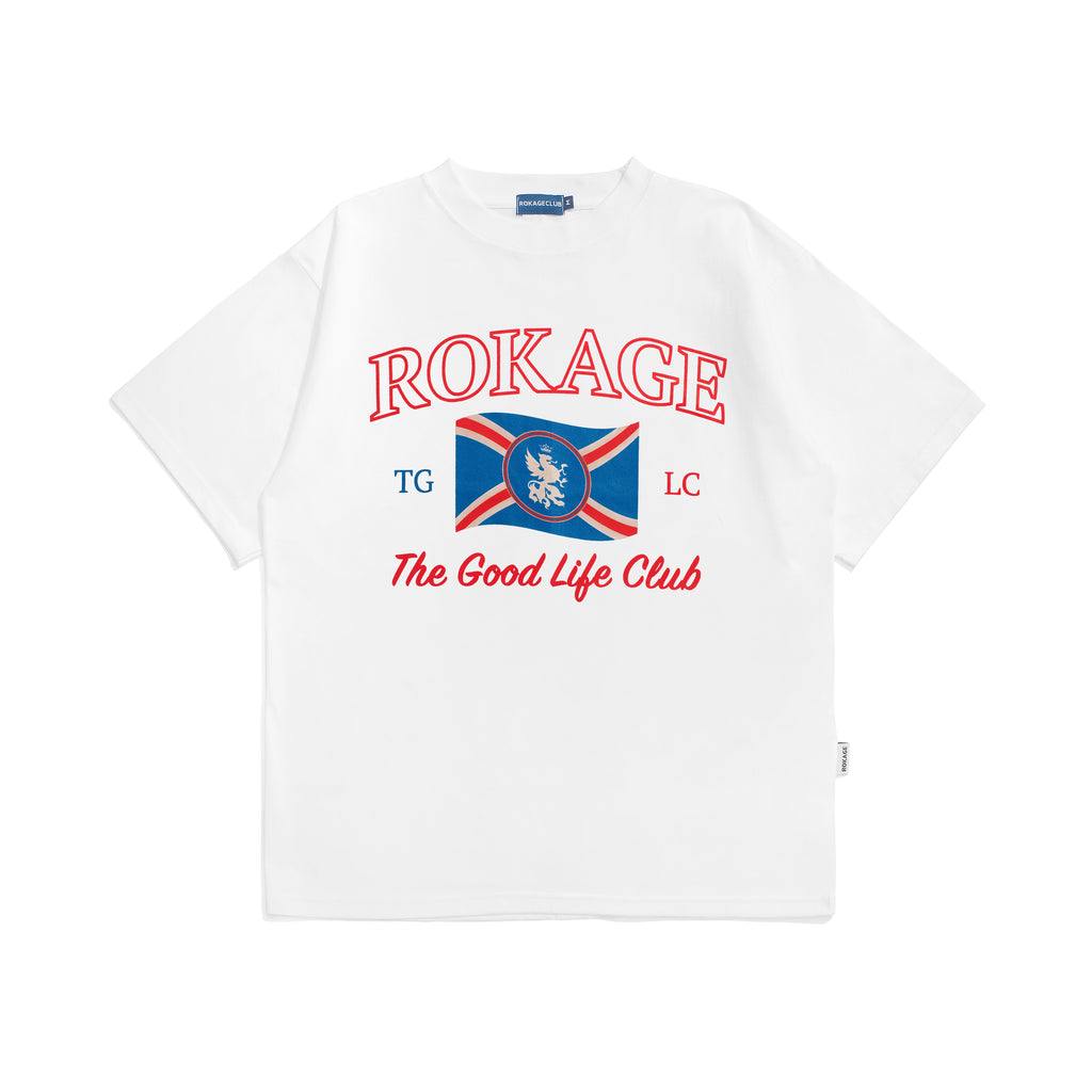 Rokage Club - Flag TGLC T-Shirt White