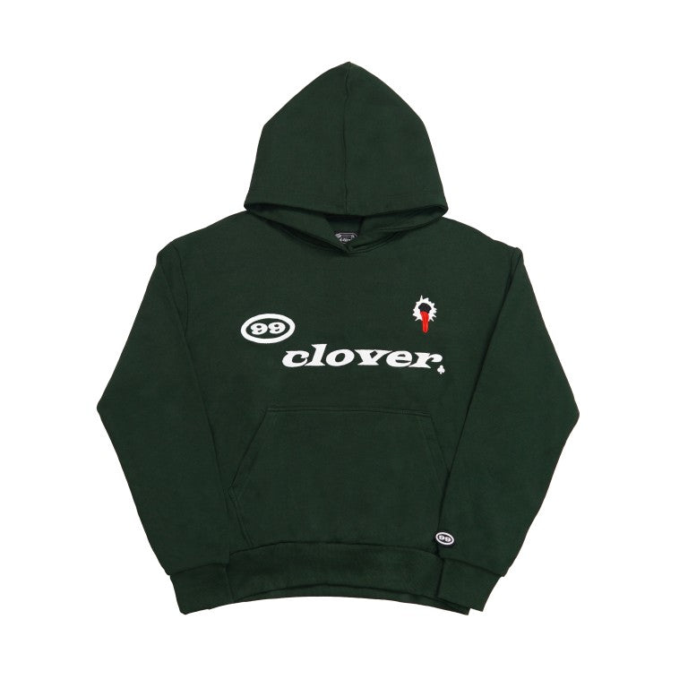 99 Clover - "FEELING LUCKY" OVERSIZED HOODIE GREEN