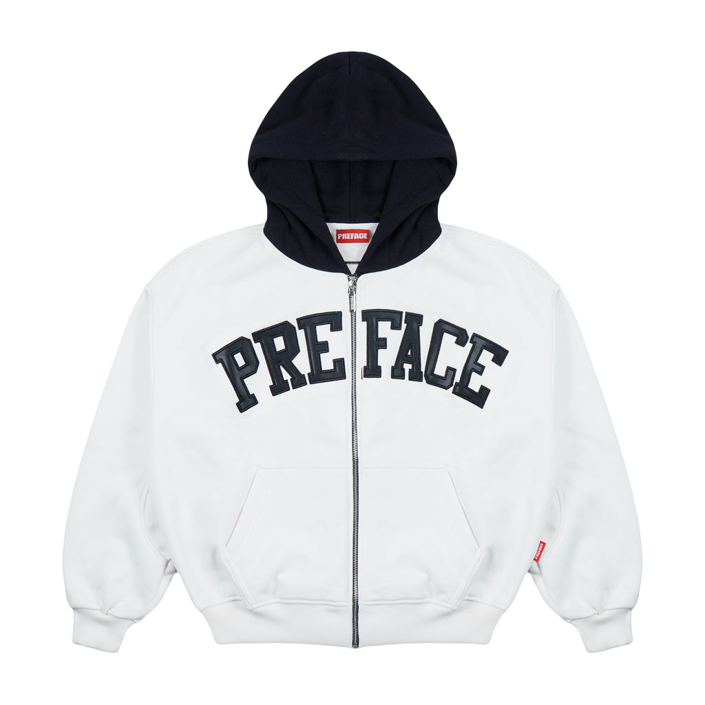 Preface - BORN2WEAR Zip Hoodie White