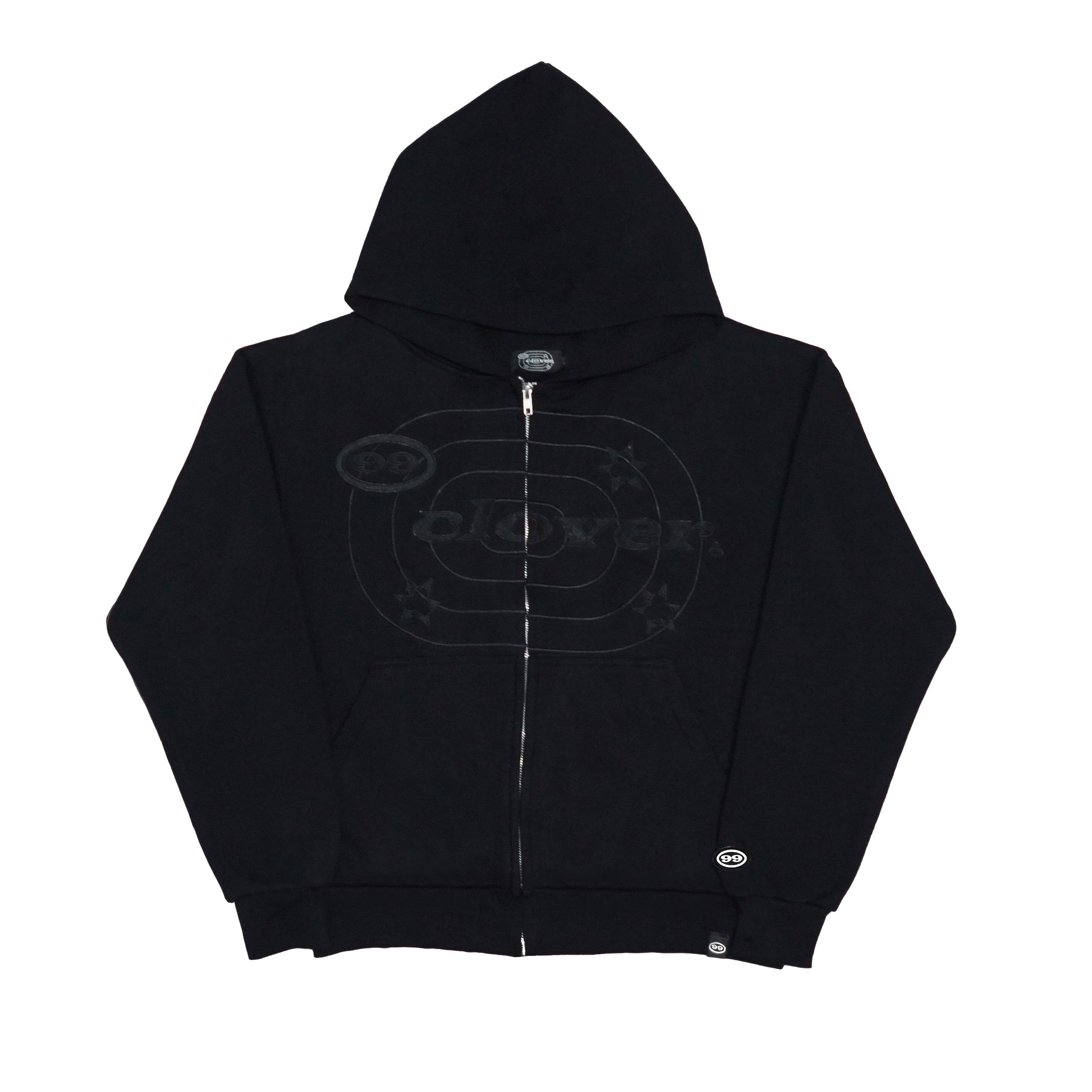 99 Clover - "EASY" ZIP-UP BLACK