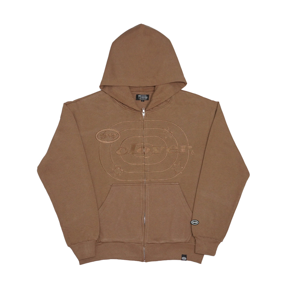 99 Clover - "EASY" ZIP-UP BROWN
