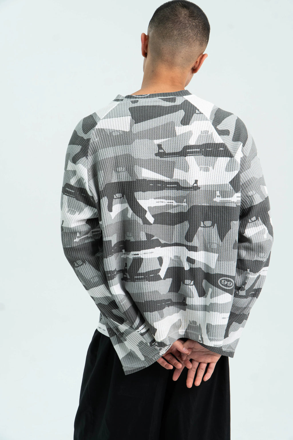 99 Clover - "CAMO V2" WAFFLE KNIT ( SNOW)