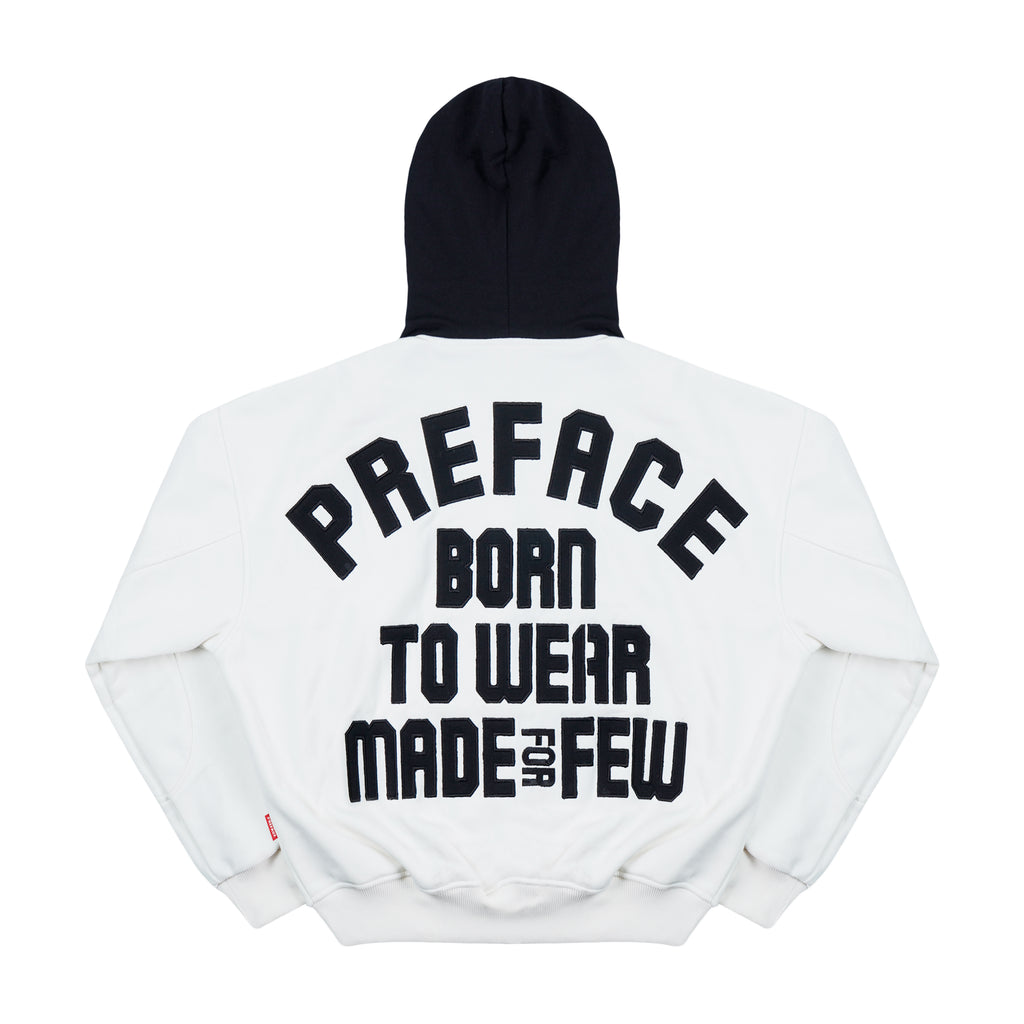 Preface - BORN2WEAR Zip Hoodie White