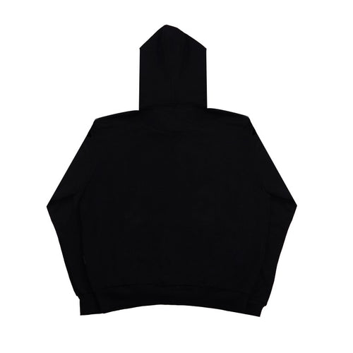 99 Clover - "CLOVER VISION" OVERSIZED HOODIE BLACK/RED