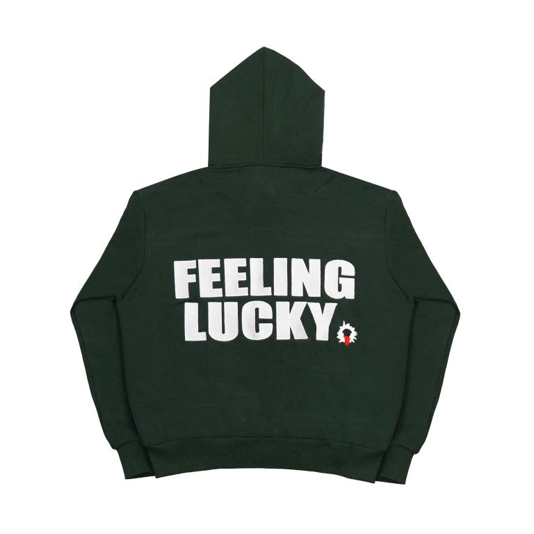 99 Clover - "FEELING LUCKY" OVERSIZED HOODIE GREEN