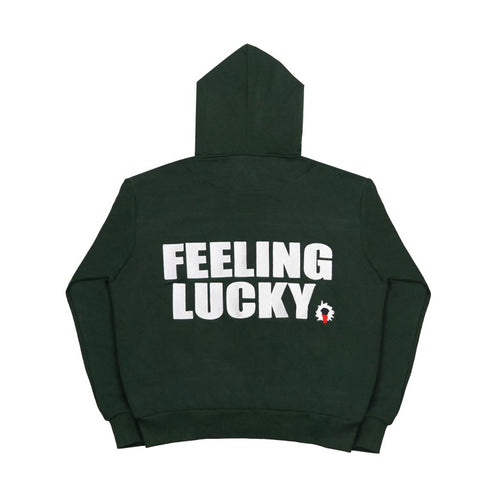 99 Clover - "FEELING LUCKY" OVERSIZED HOODIE GREEN
