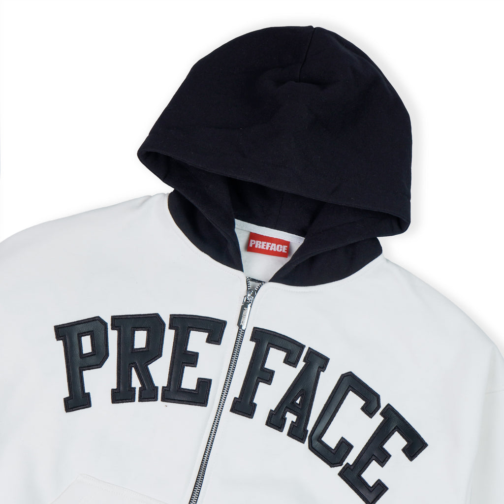 Preface - BORN2WEAR Zip Hoodie White