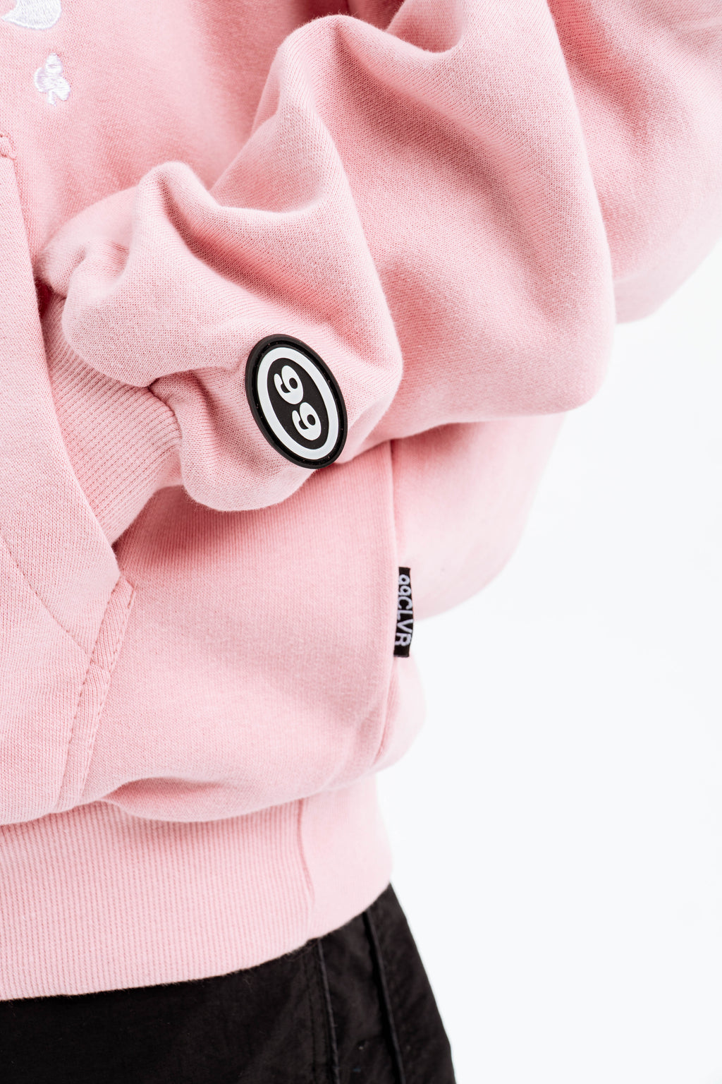 99 Clover - "FEELING LUCKY" OVERSIZED HOODIE PINK