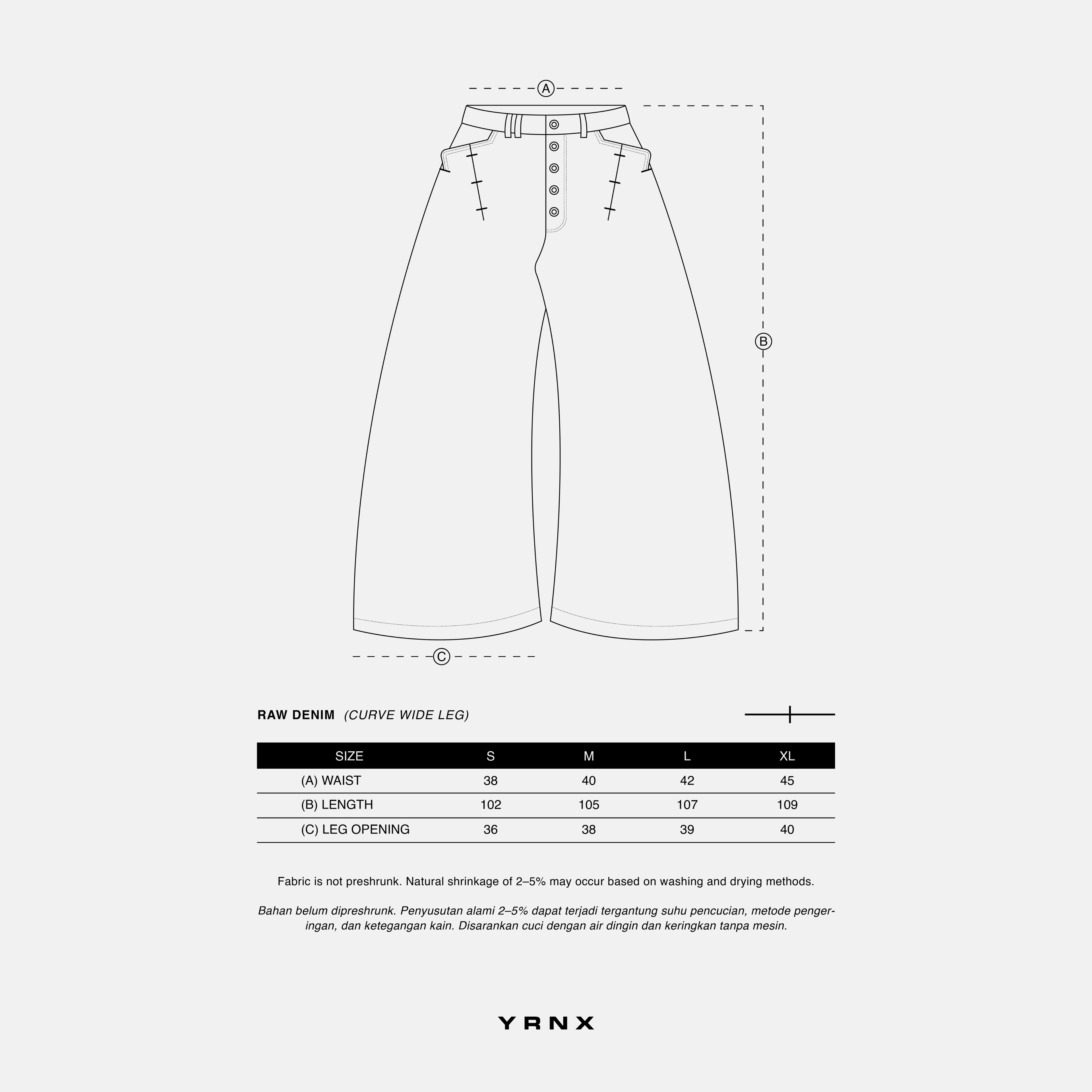 YRNX - Noise Raw Denim