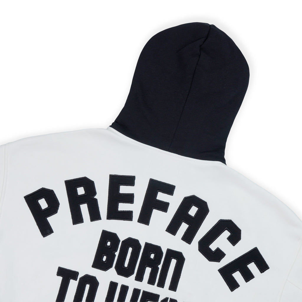 Preface - BORN2WEAR Zip Hoodie White