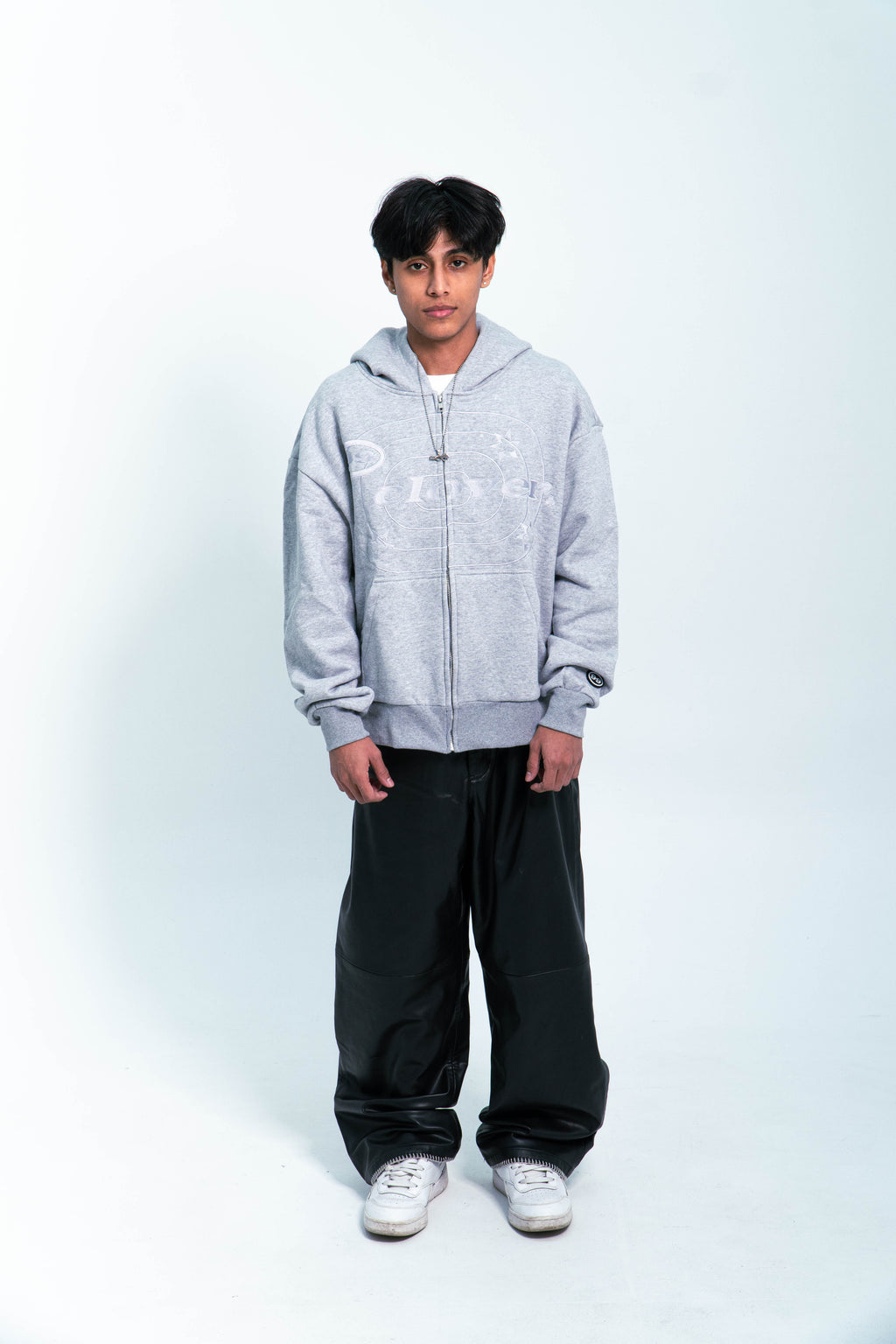 99 Clover - "EASY" ZIP-UP GREY
