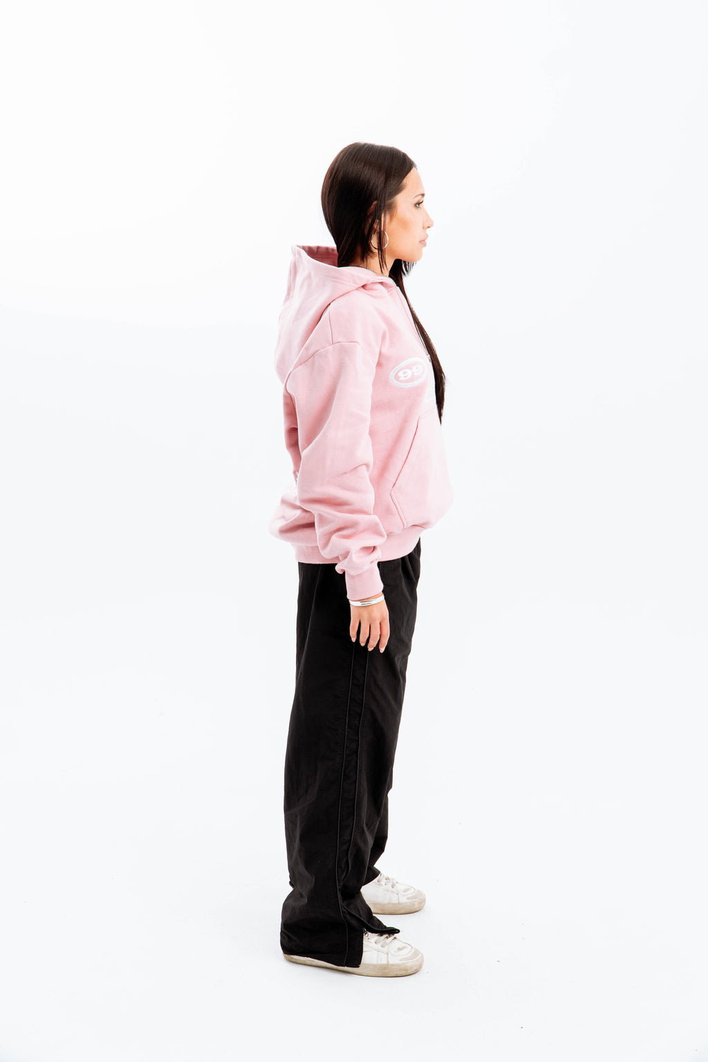 99 Clover - "FEELING LUCKY" OVERSIZED HOODIE PINK