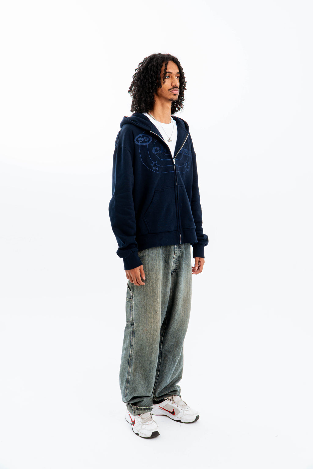 99 Clover - "EASY" ZIP-UP NAVY