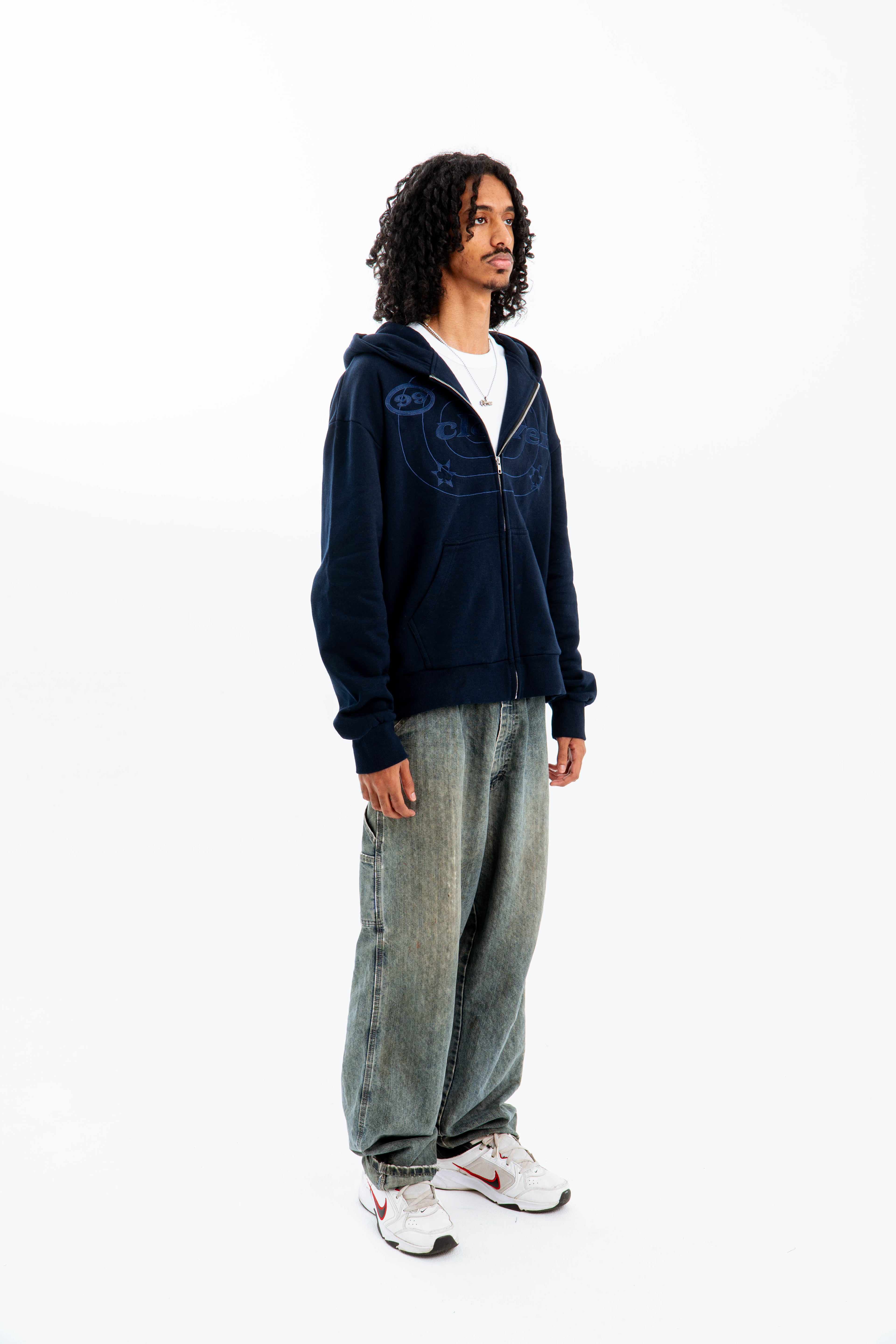 99 Clover - "EASY" ZIP-UP NAVY