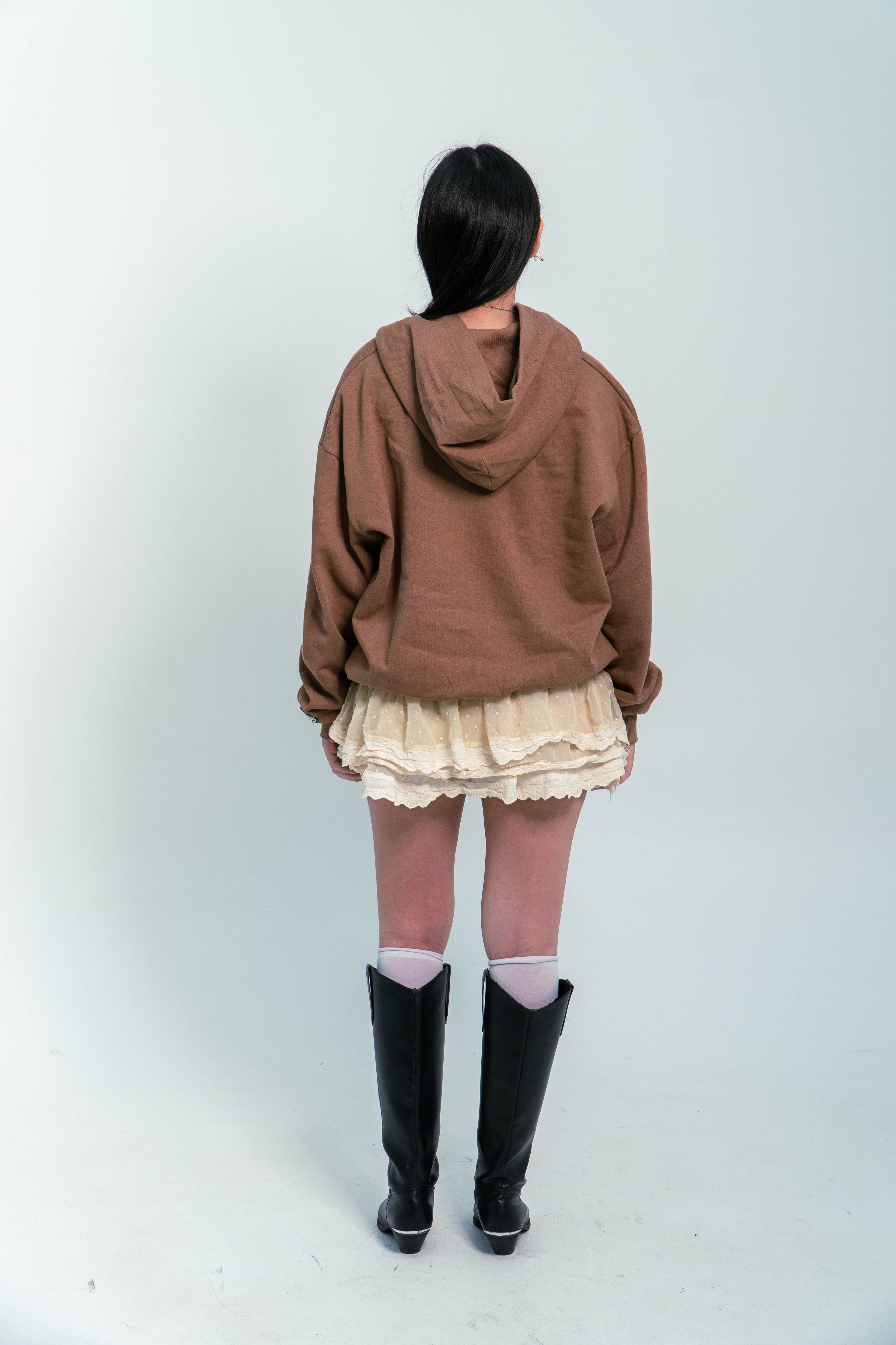 99 Clover - "EASY" ZIP-UP BROWN