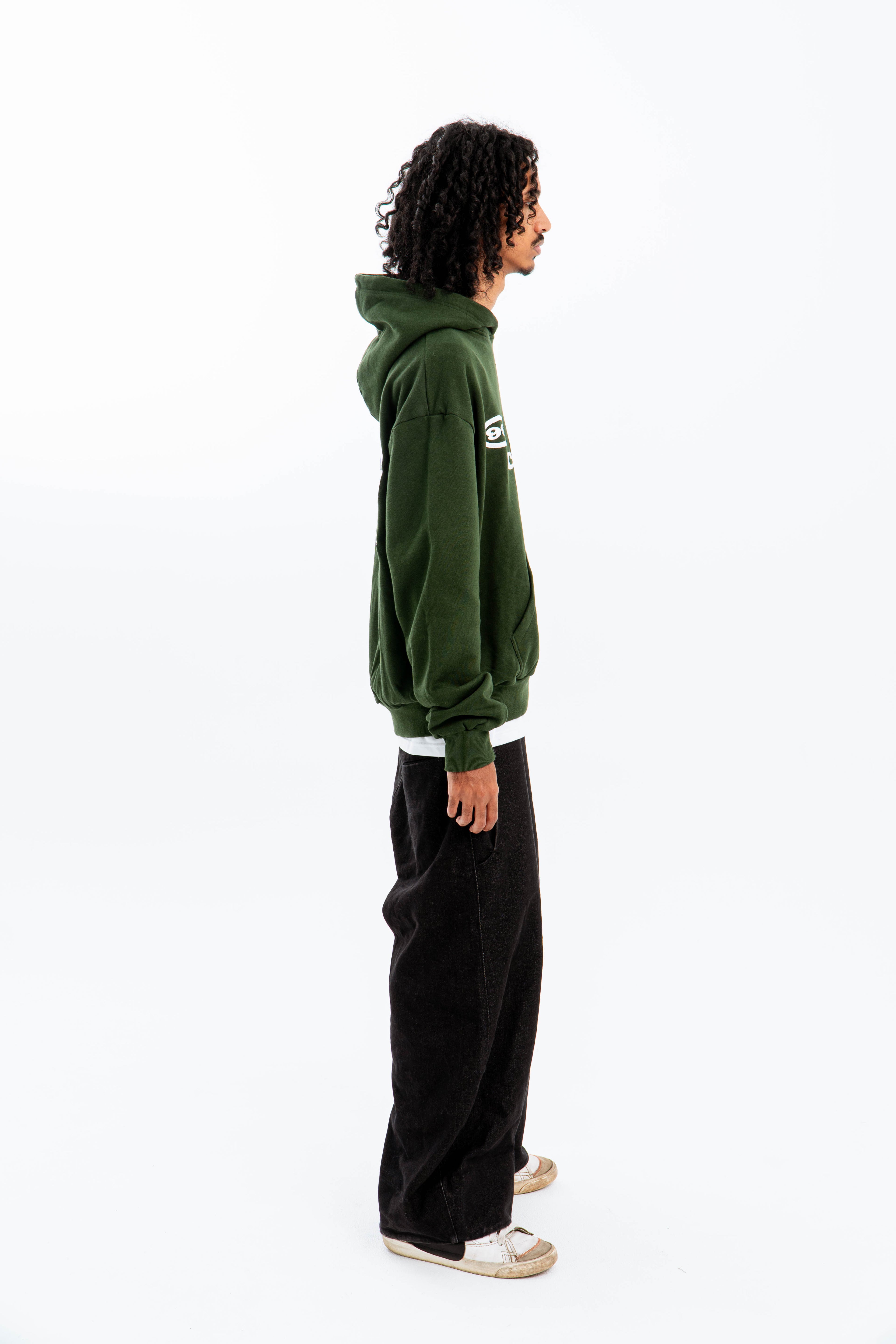 99 Clover - "FEELING LUCKY" OVERSIZED HOODIE GREEN