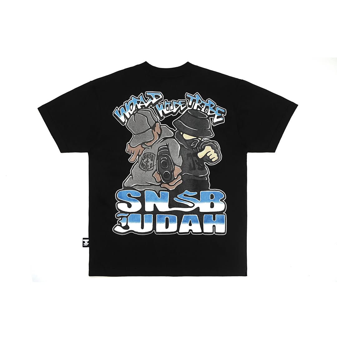 SNSB x Judah.Tribe - Shotta Tee Black