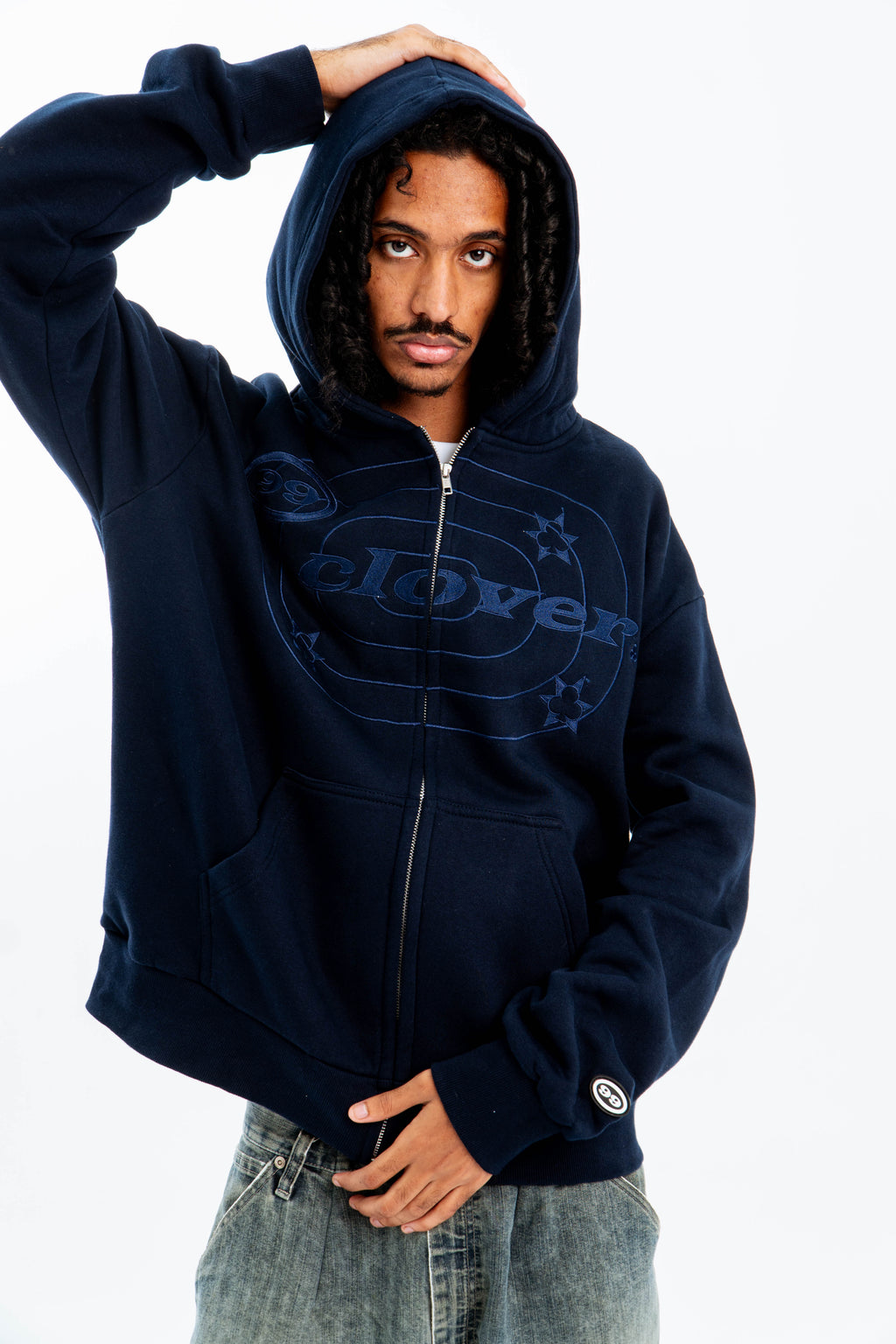 99 Clover - "EASY" ZIP-UP NAVY