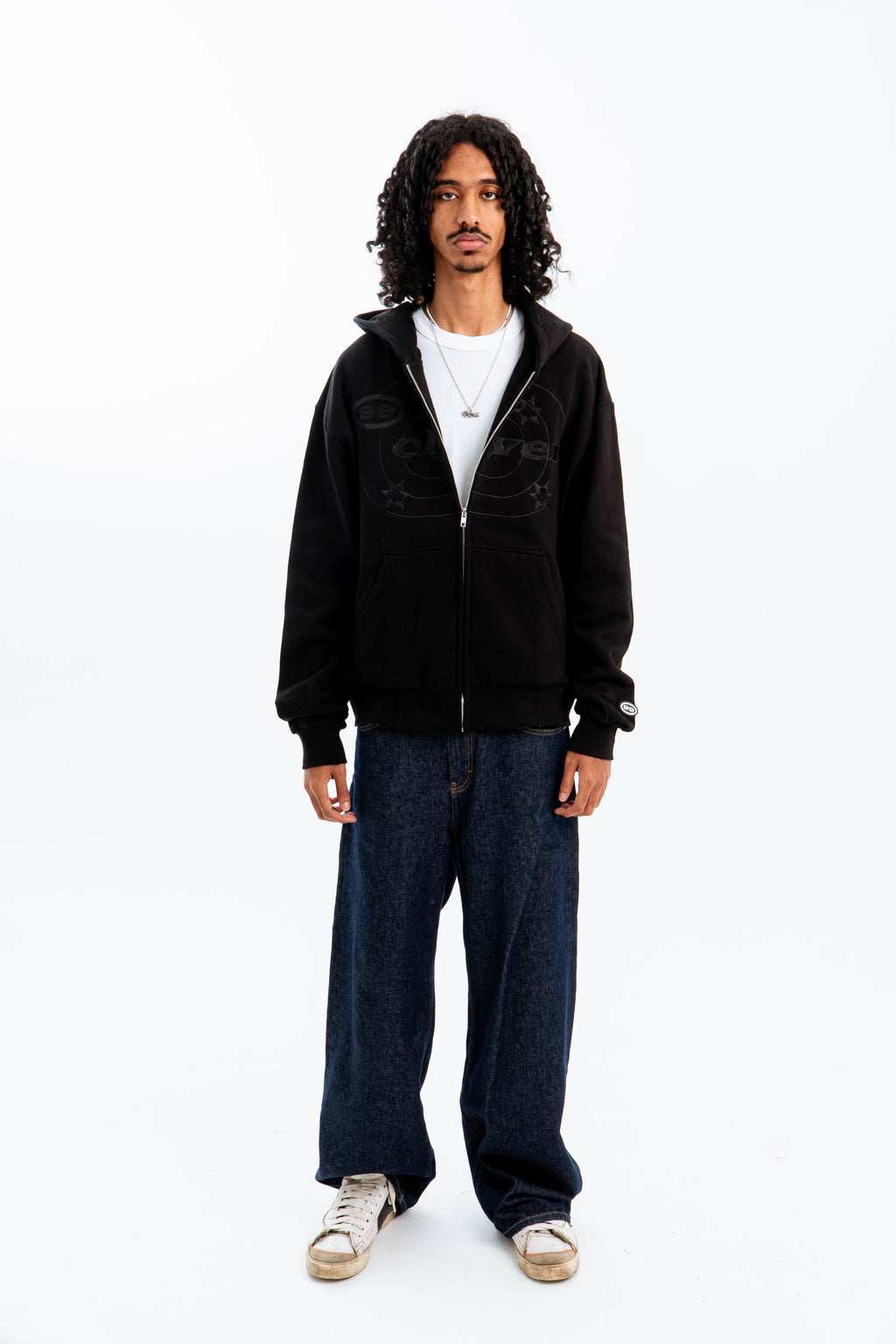 99 Clover - "EASY" ZIP-UP BLACK