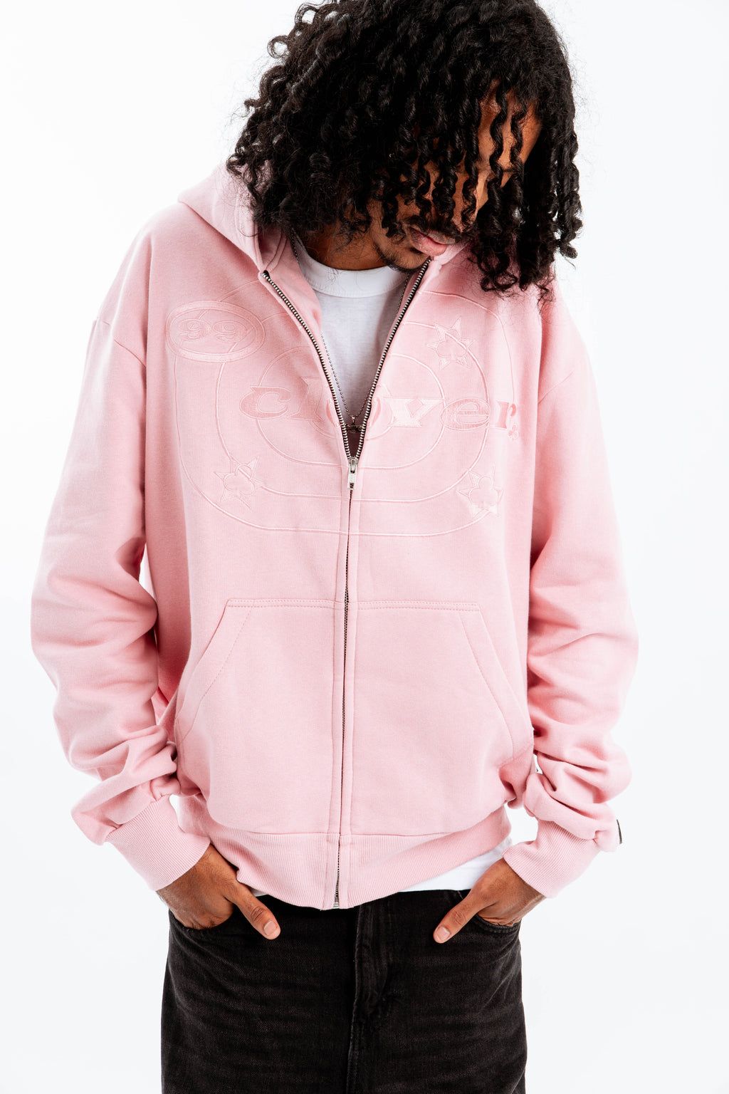 99 Clover - "EASY" ZIP-UP PINK