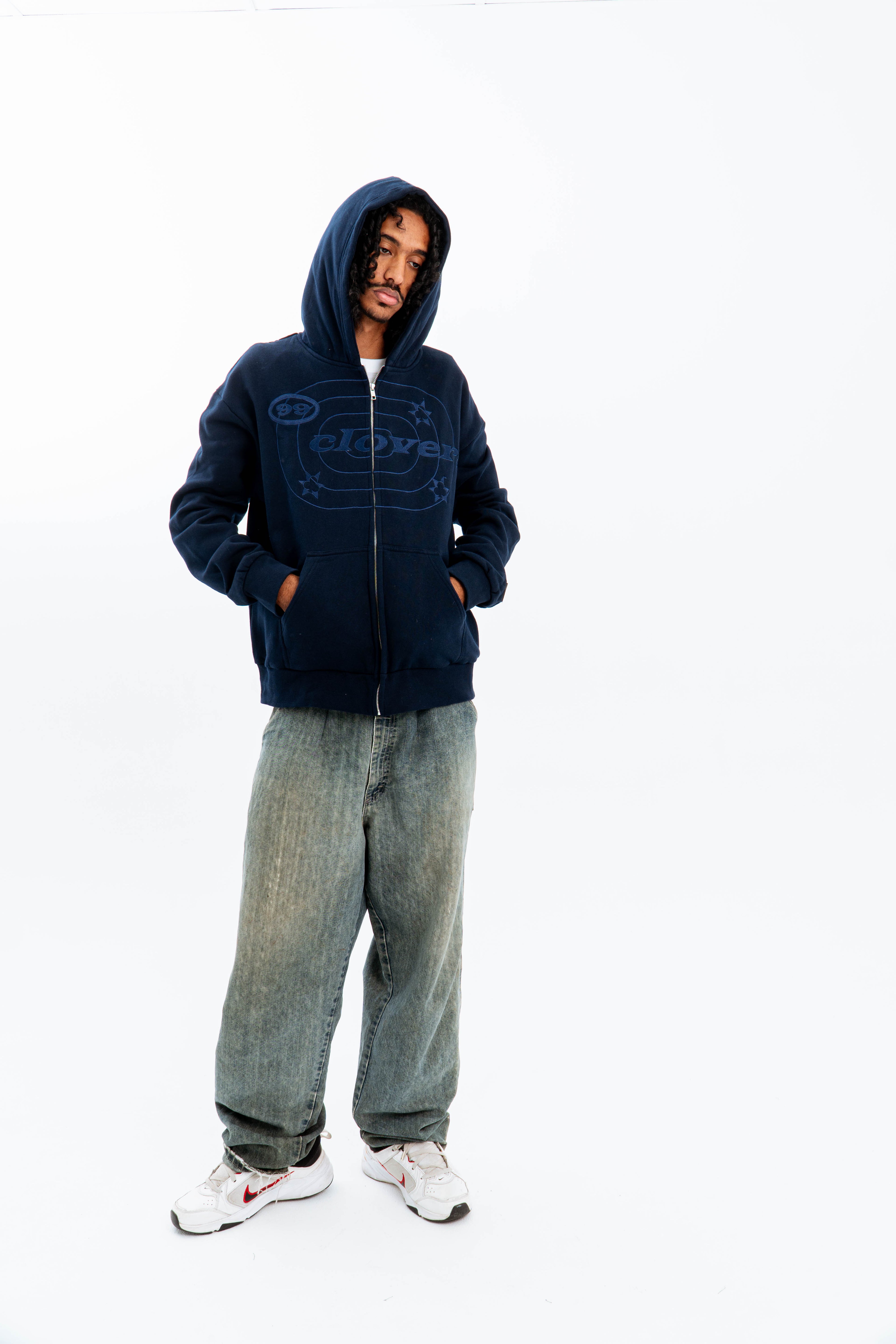 99 Clover - "EASY" ZIP-UP NAVY