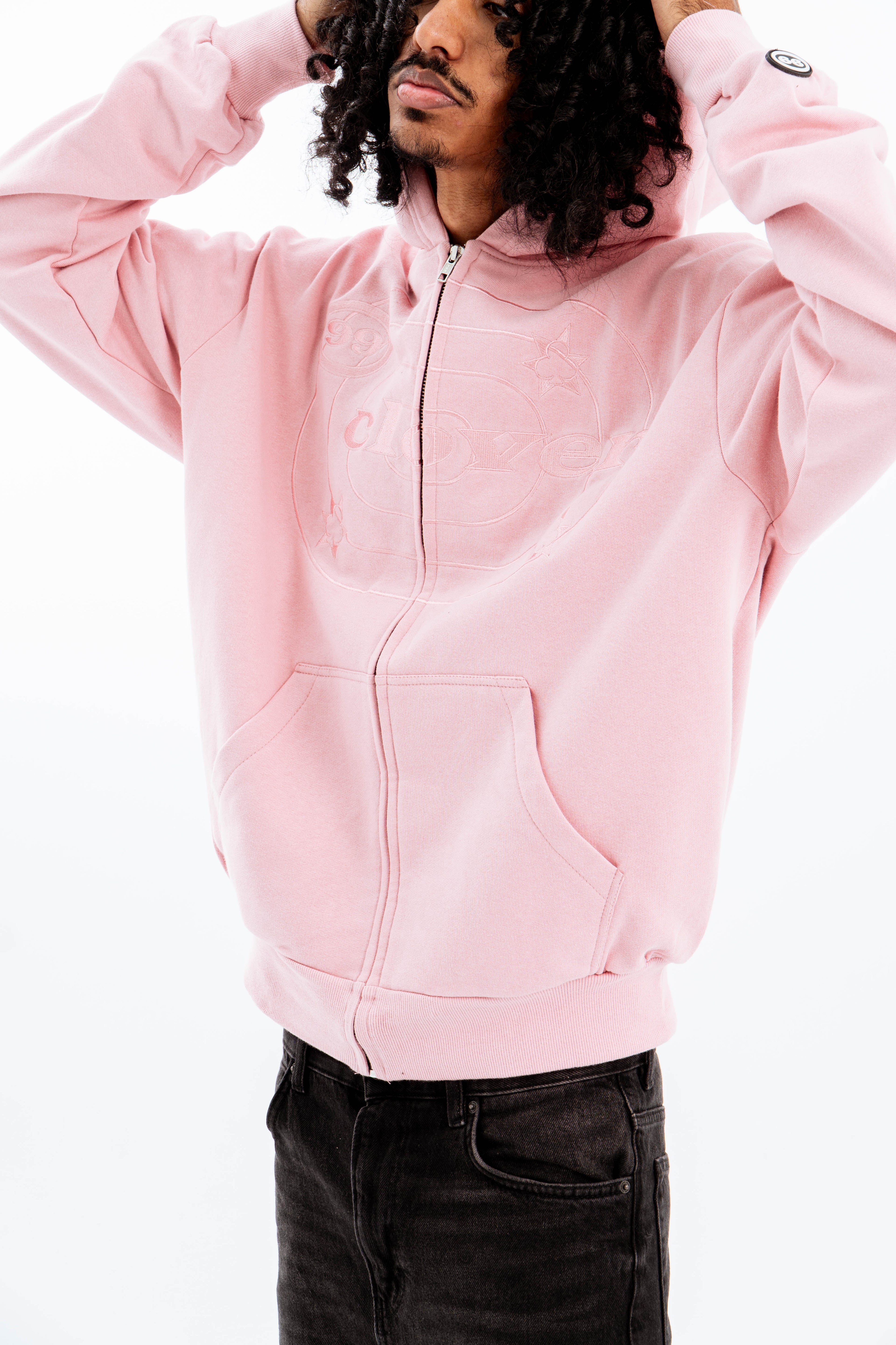99 Clover - "EASY" ZIP-UP PINK