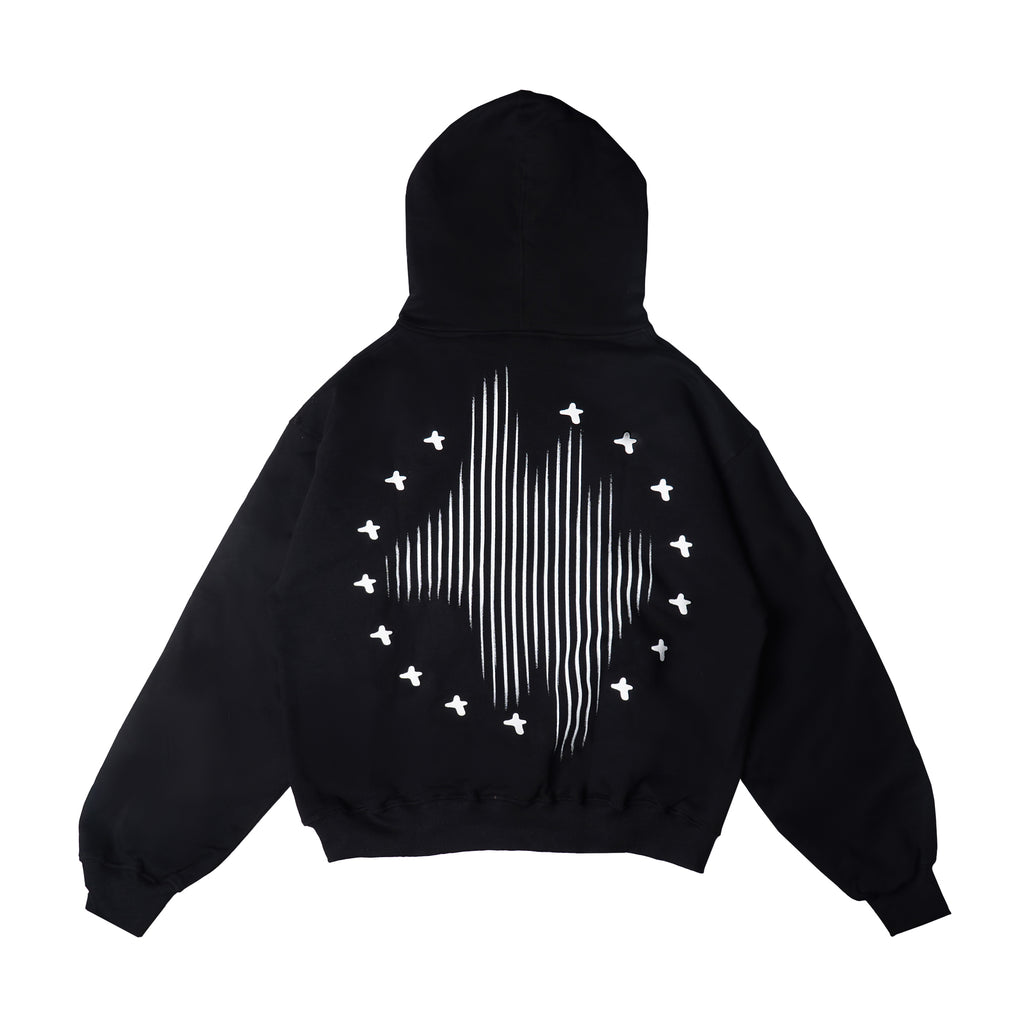 Chambre - Boxy Hoodie Streak Black