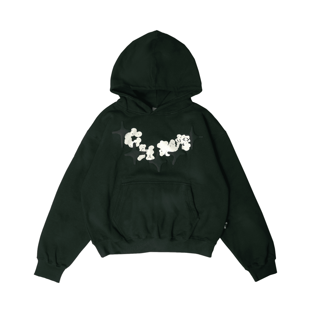 Chambre - Boxy Hoodie Vellz Bottle Green
