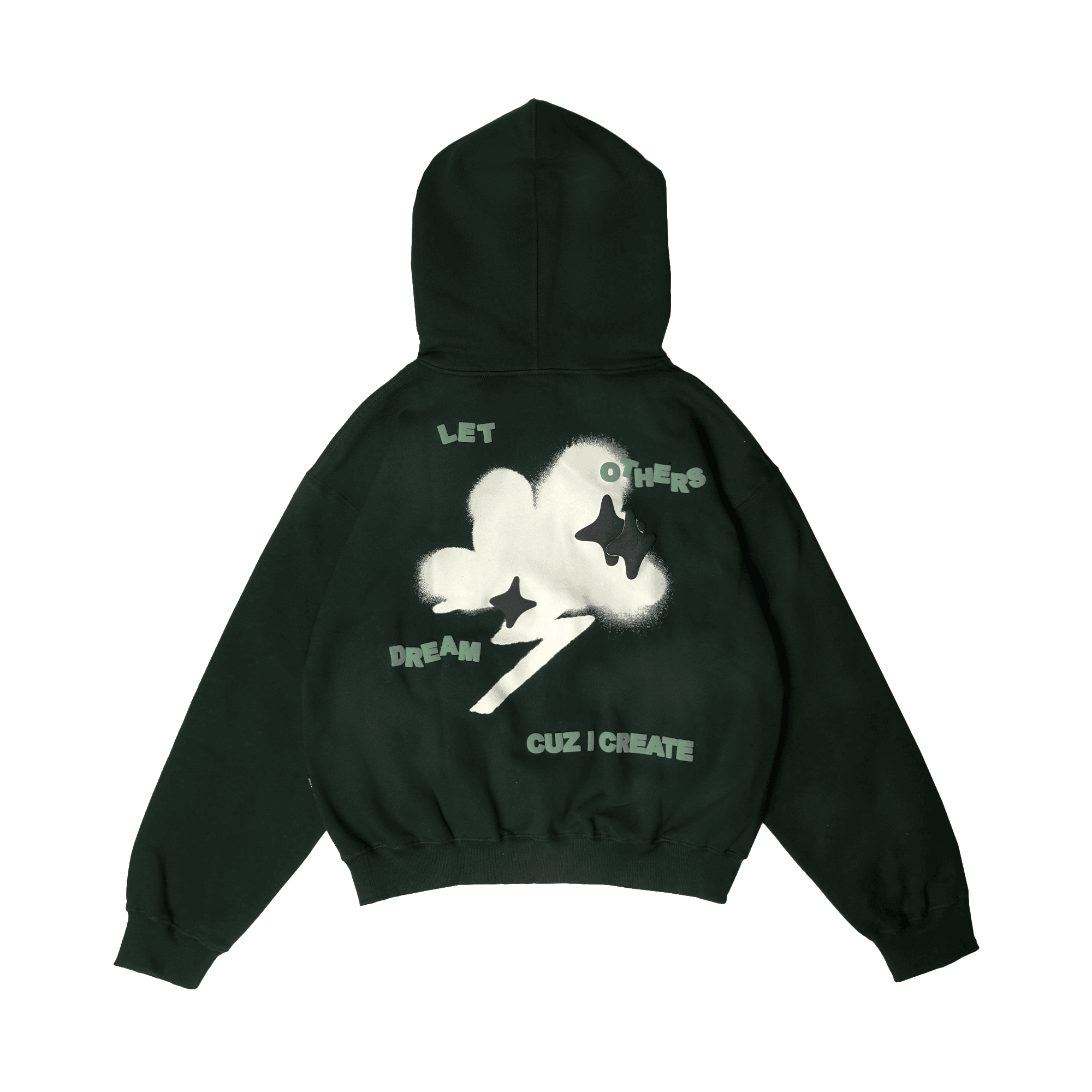 Chambre - Boxy Hoodie Vellz Bottle Green