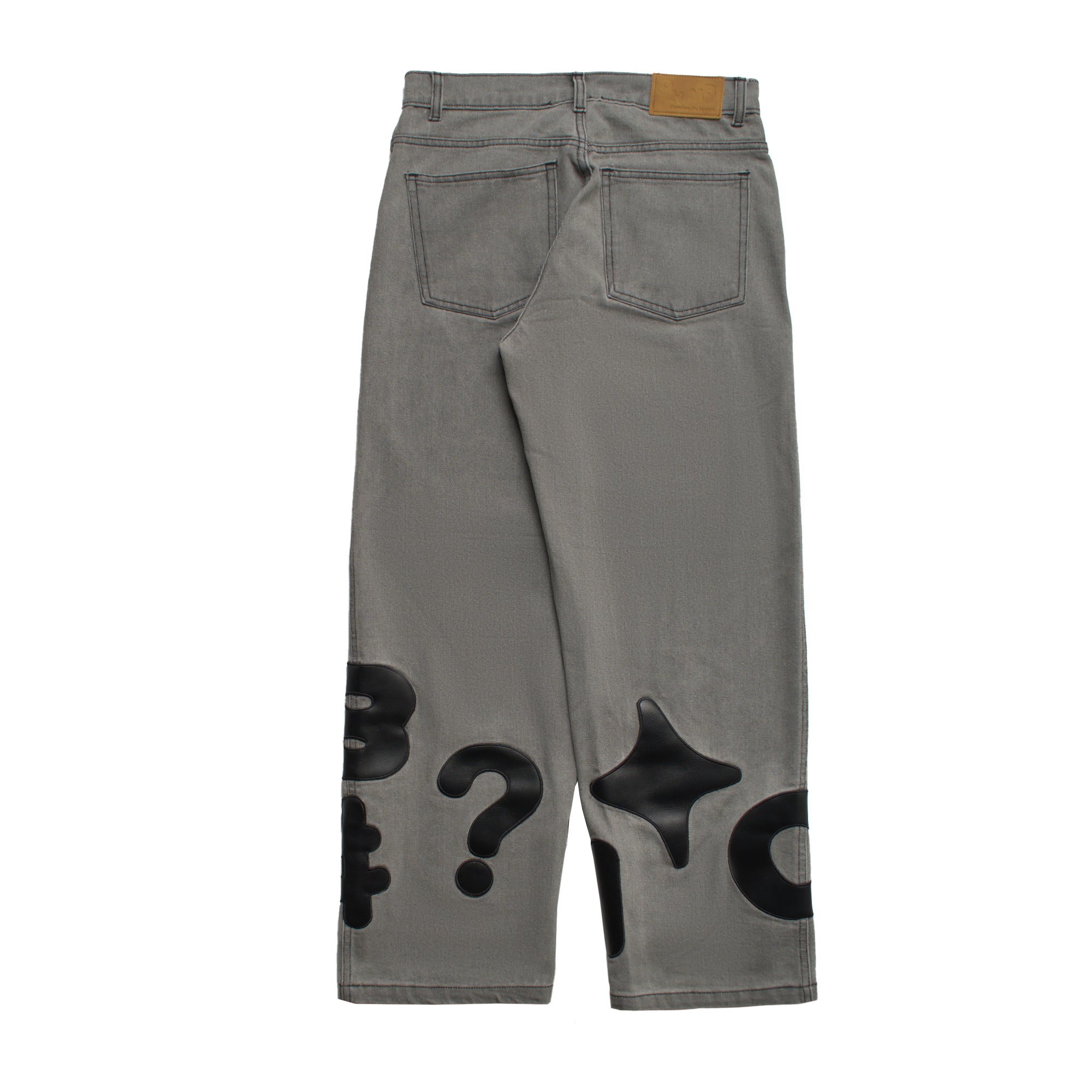Chambre - Baggy Jeans Leather Absurd Grey