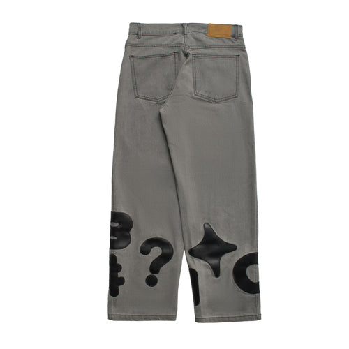 Chambre - Baggy Jeans Leather Absurd Grey