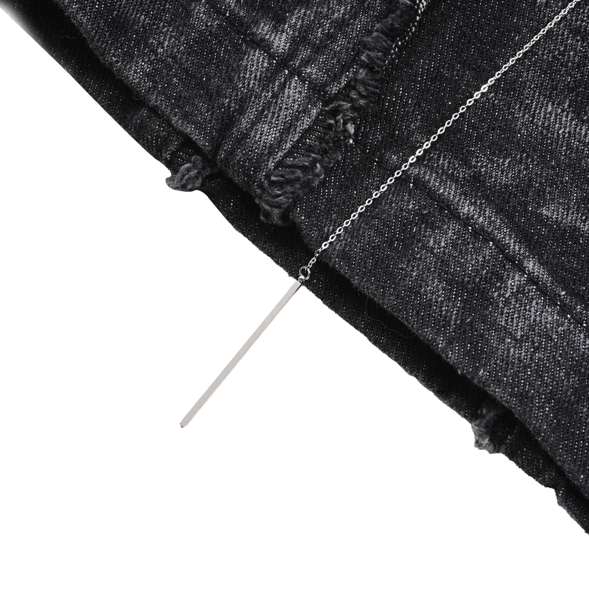 SSST x Lique - Baggy Short Denim Pants Washed Black