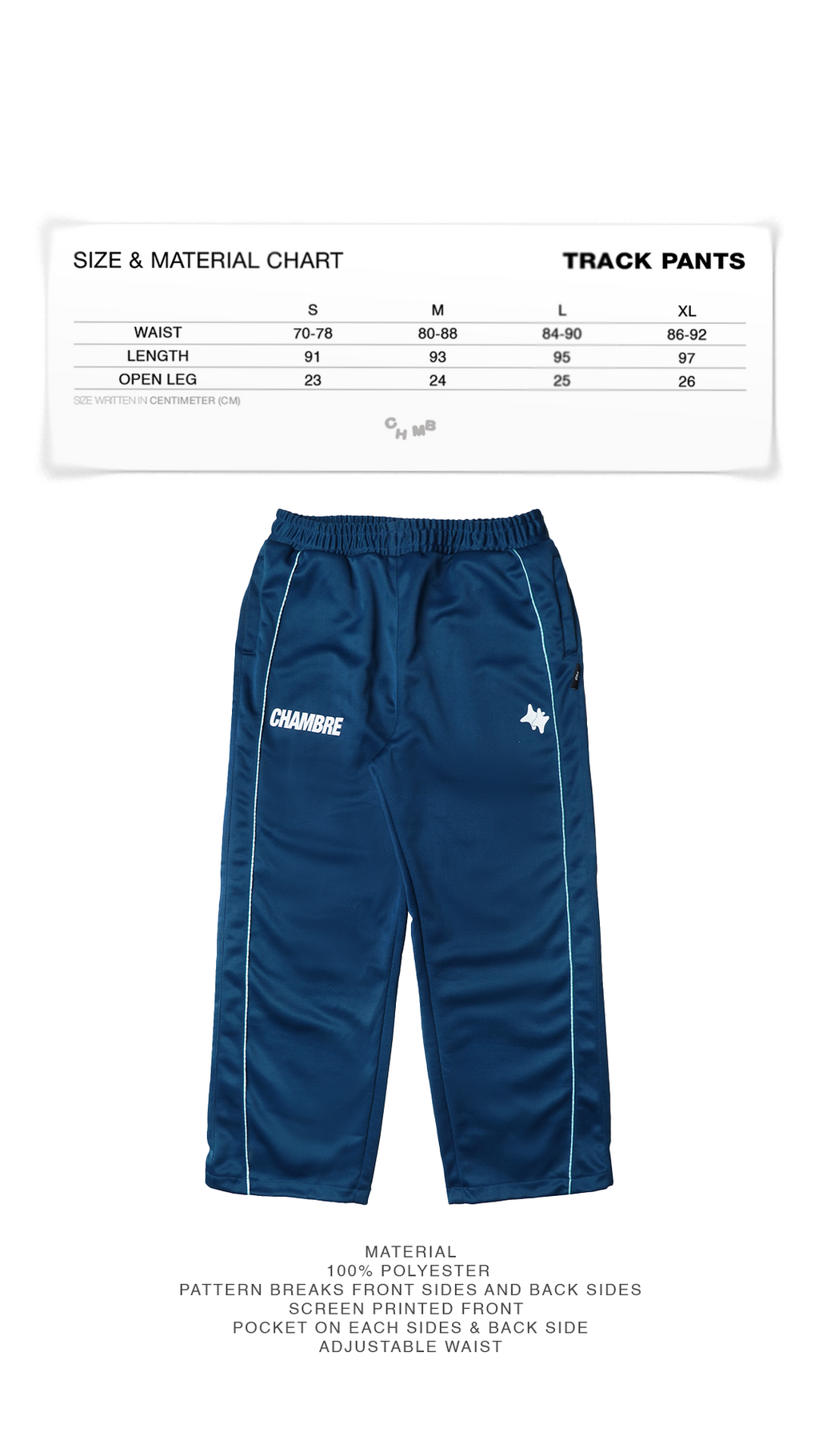 Chambre - Track Pants Barrio