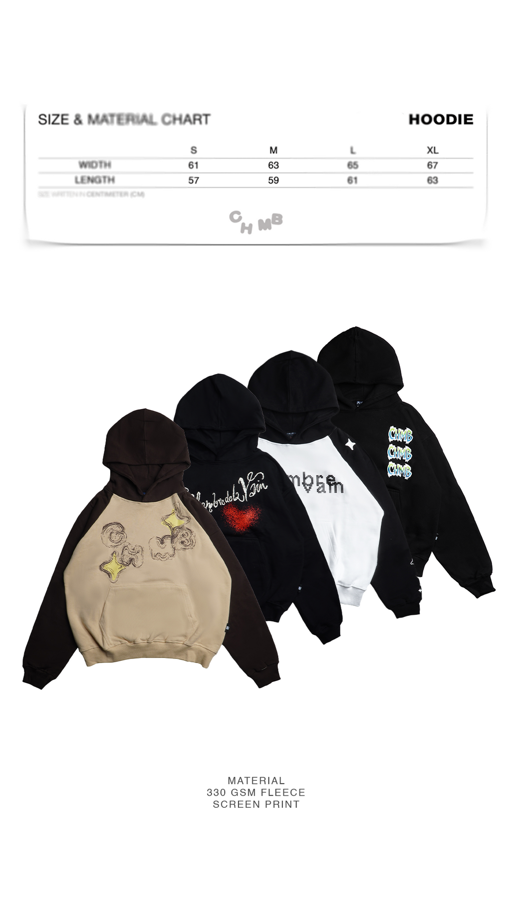 Chambre - Boxy Hoodie Raglan Twin Star