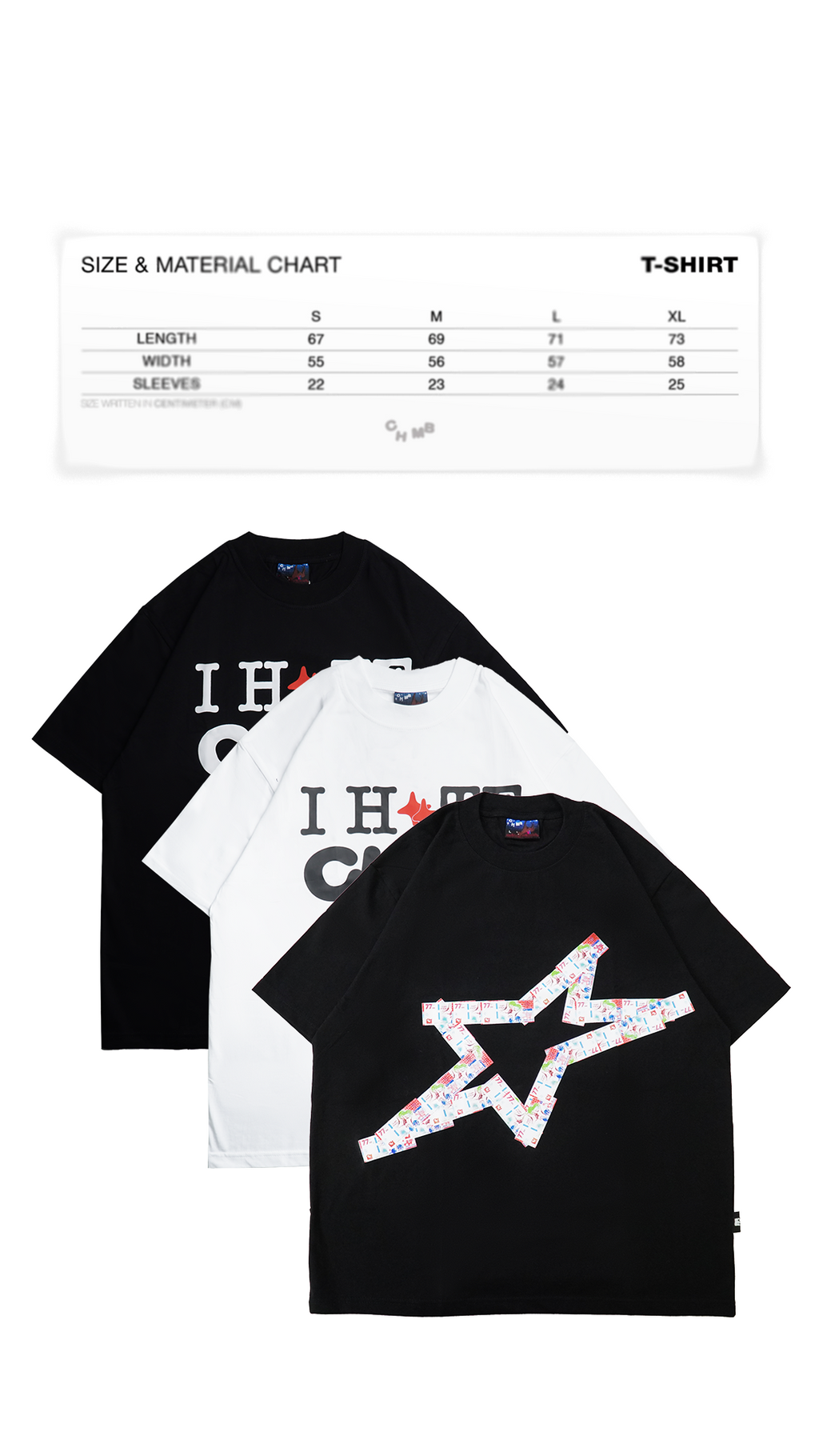 Chambre - T-shirt I Hate White
