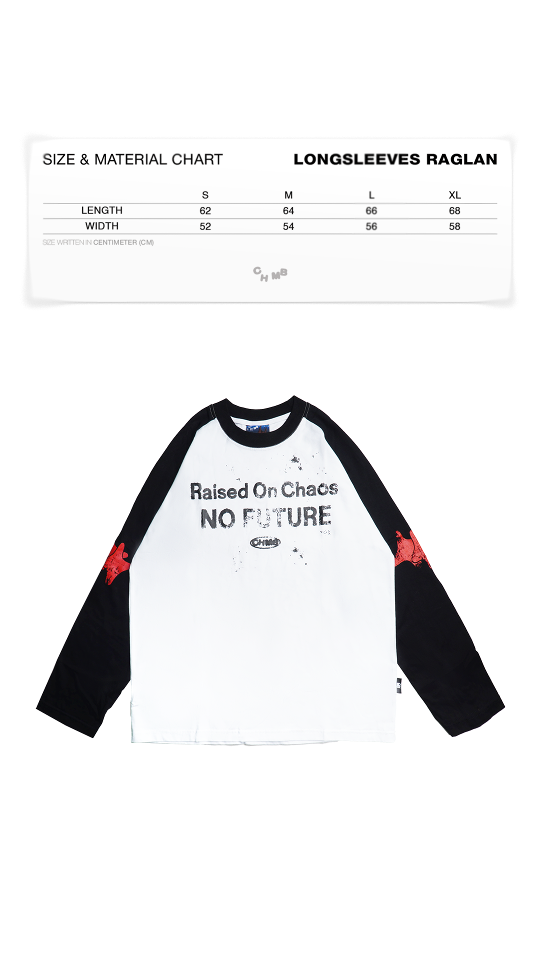 Chambre - Regular Raglan Sleeves Raised Chaos