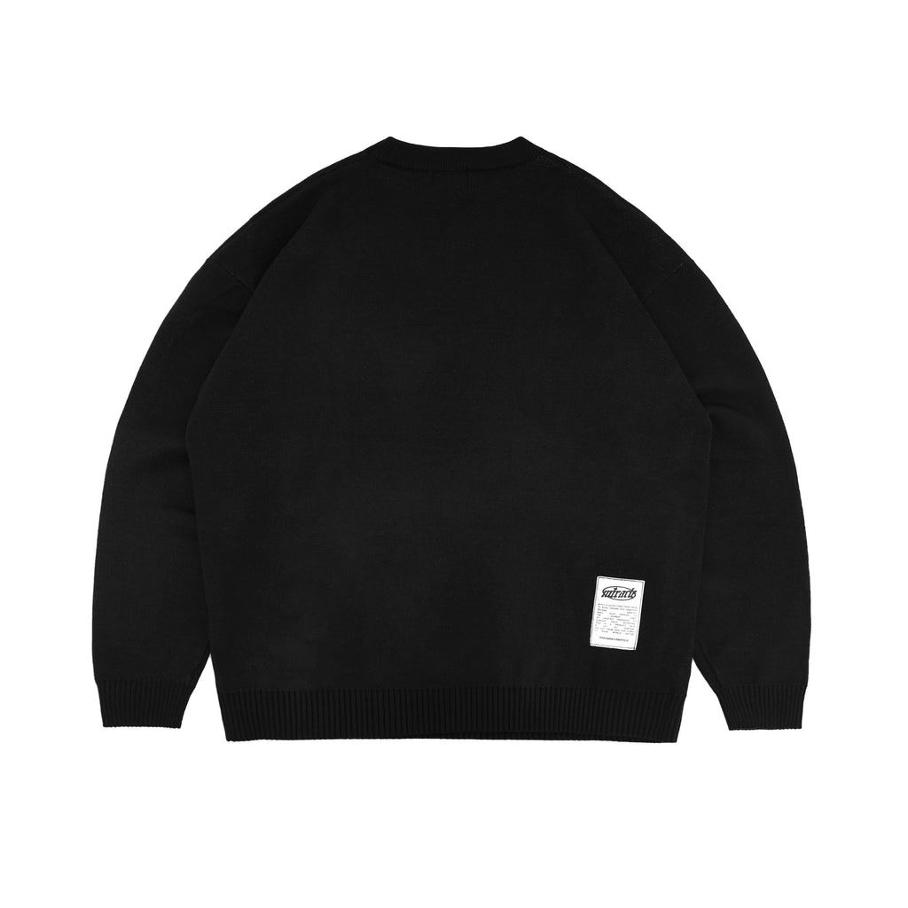 Miracle Mates - Amoor Black Knitwear Oversized