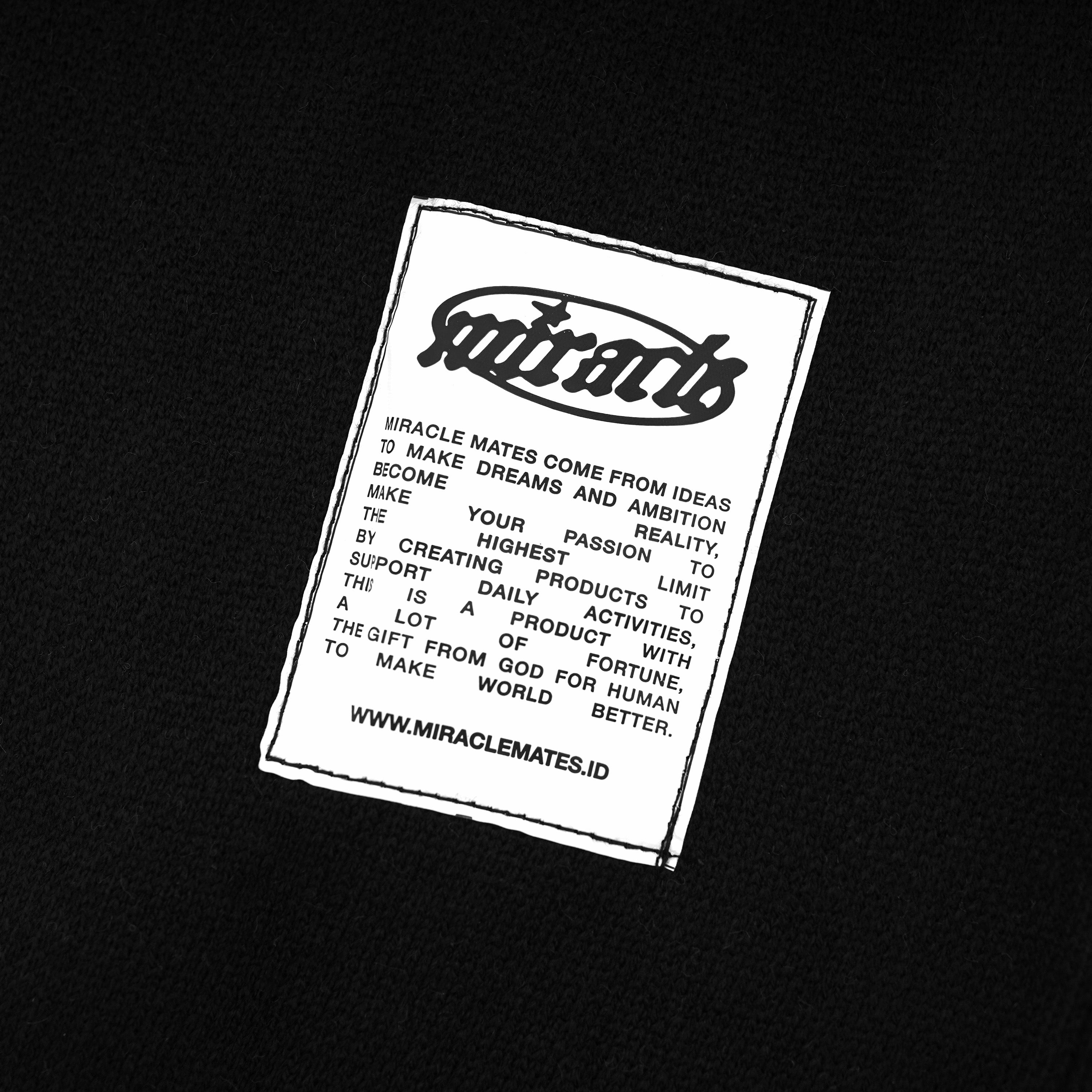 Miracle Mates - Amoor Black Knitwear Oversized