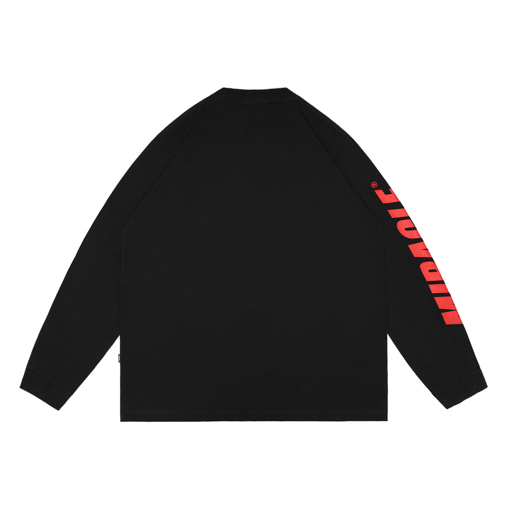 Miracle Mates - Massed Black Longsleeve Oversized T Shirt