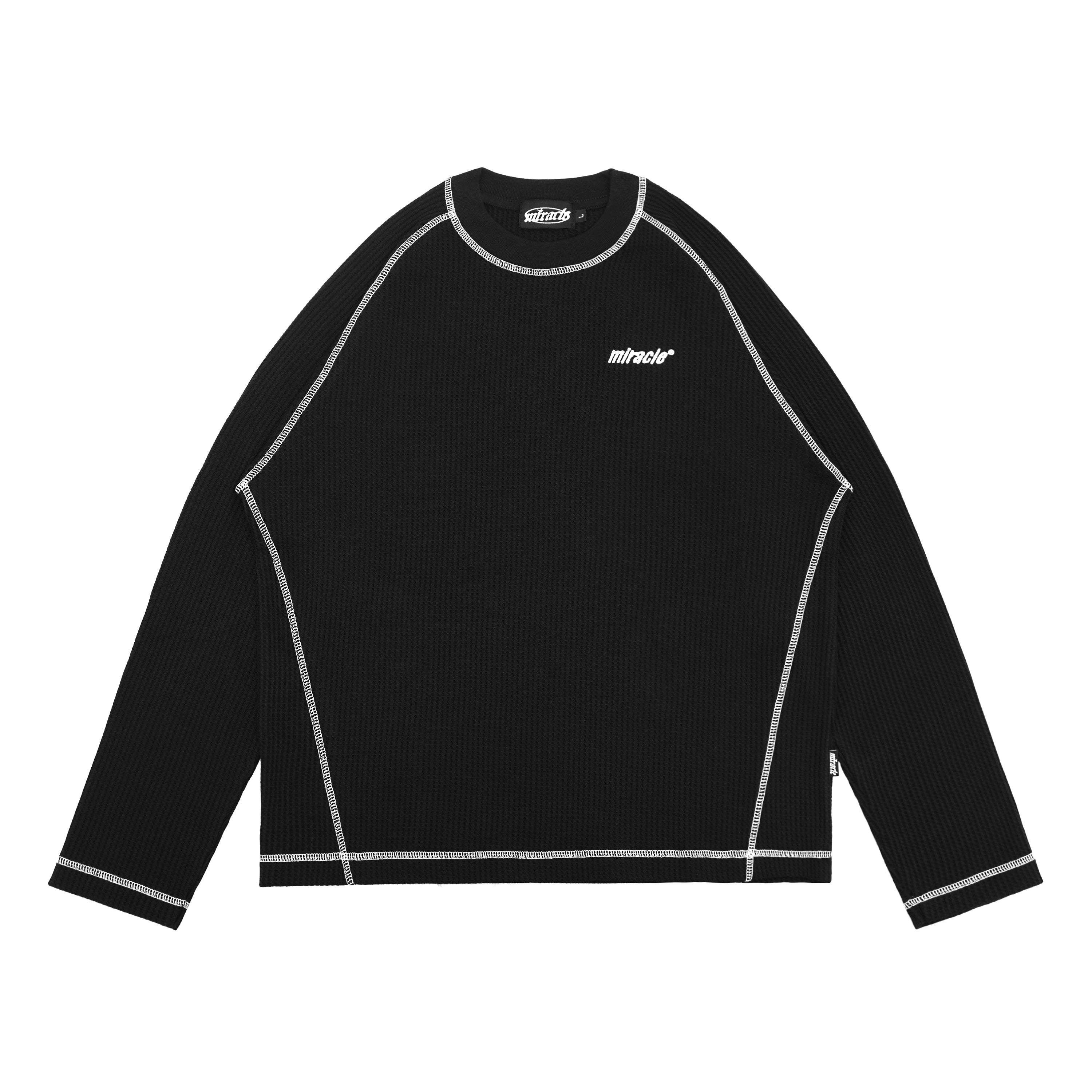 Miracle Mates - Void Black Longsleeve Waffle Shirt
