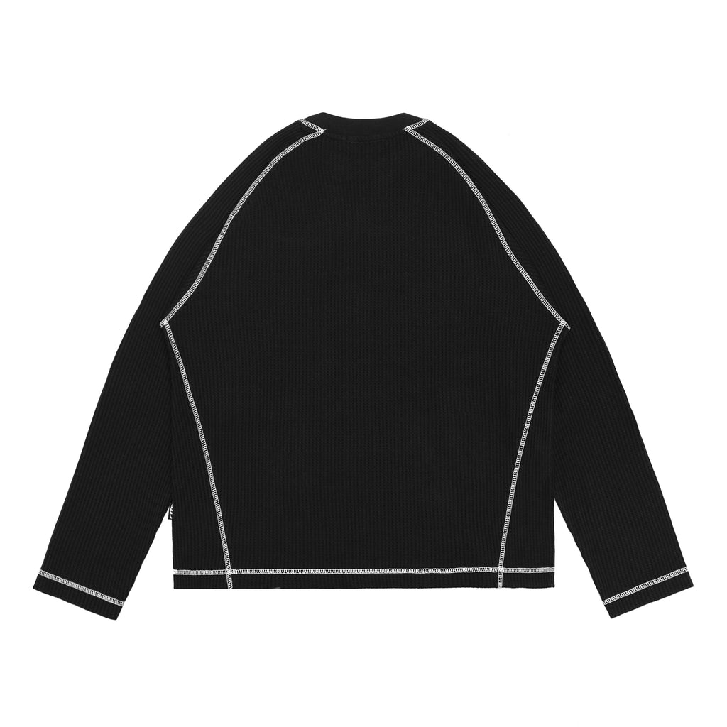 Miracle Mates - Void Black Longsleeve Waffle Shirt