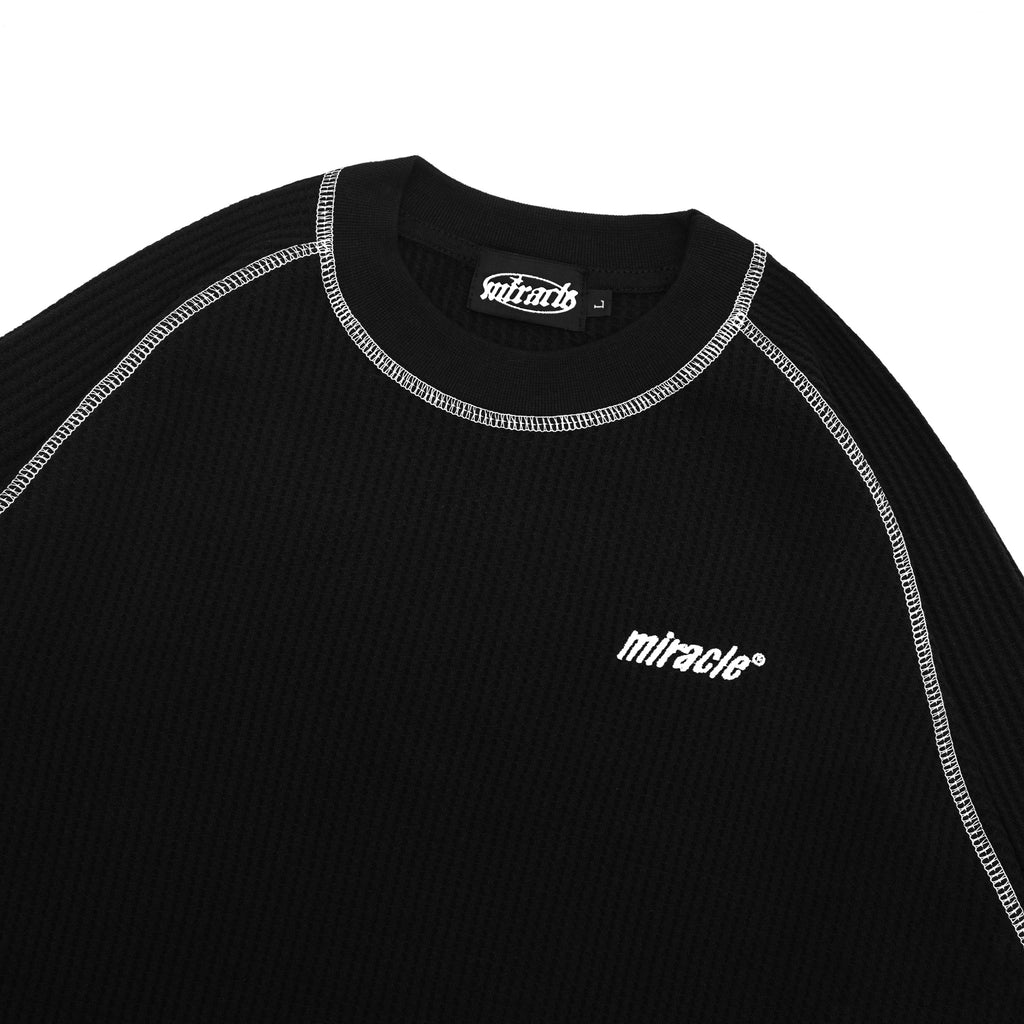 Miracle Mates - Void Black Longsleeve Waffle Shirt