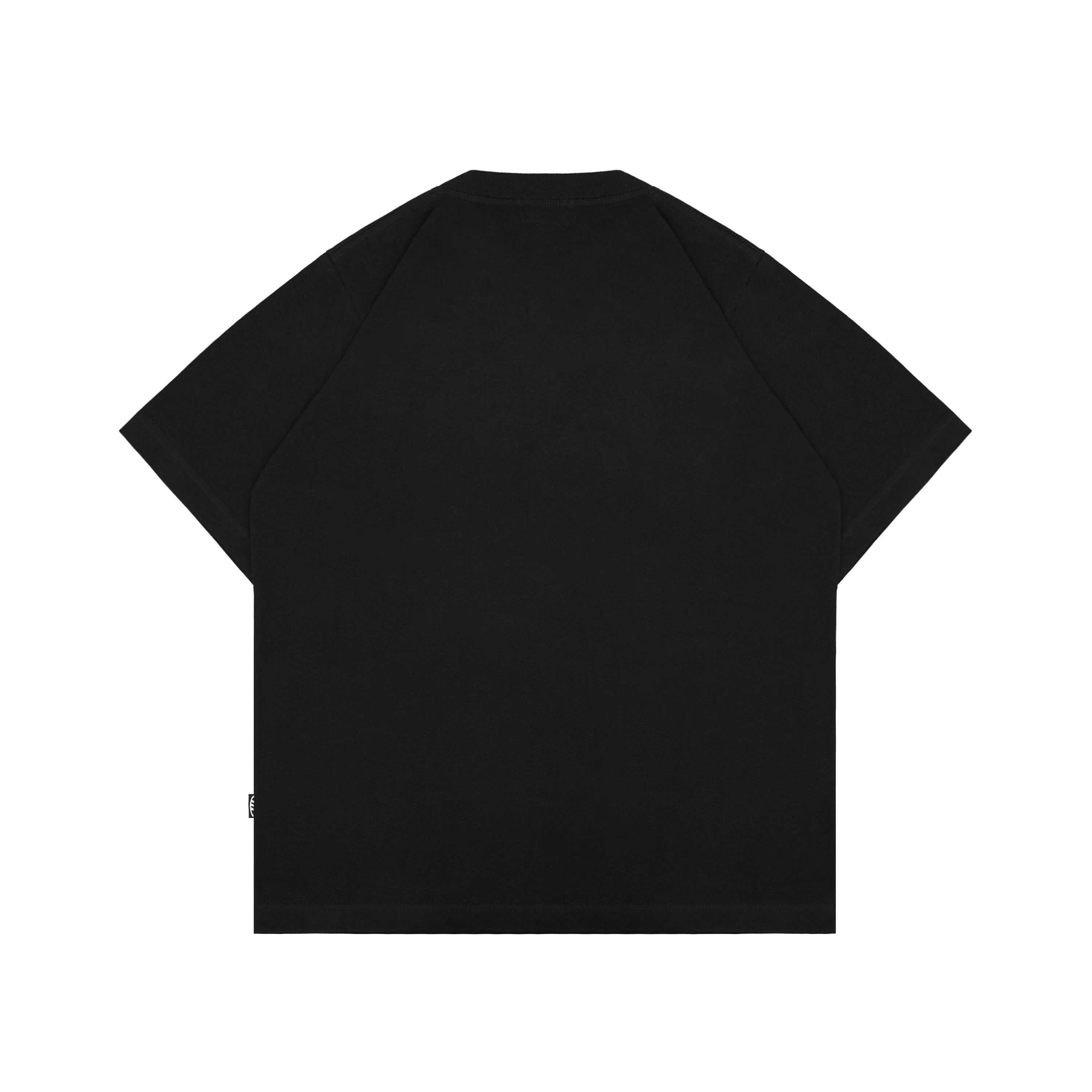 Miracle Mates - Visage Fullprint Black Oversized T Shirt
