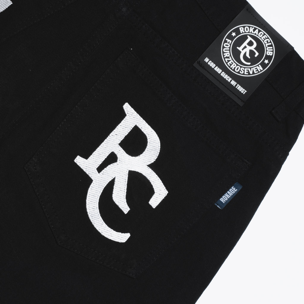 Rokage Club x 407 - RC407 Denim Pants Black