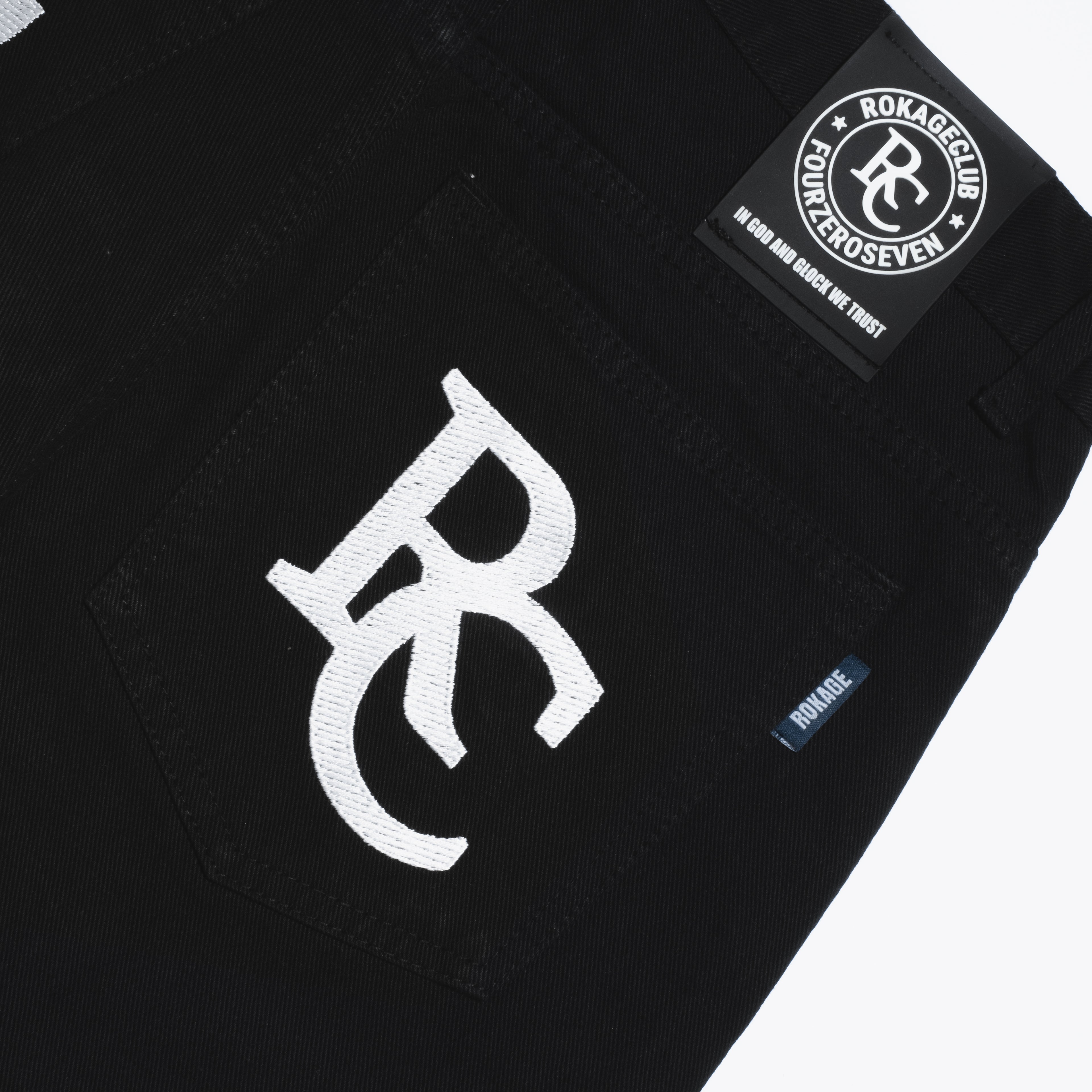 Rokage Club x 407 - RC407 Denim Pants Black