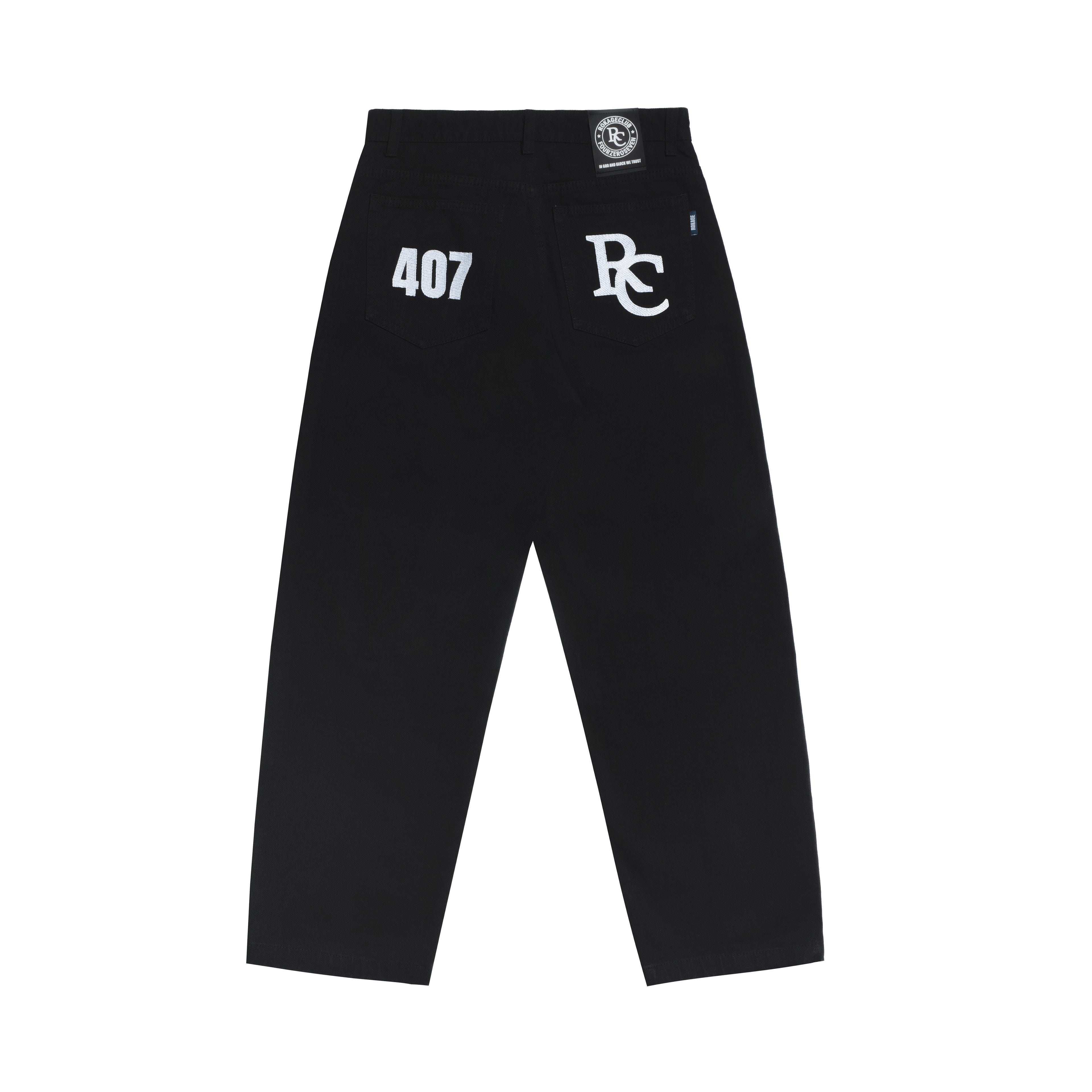 Rokage Club x 407 - RC407 Denim Pants Black