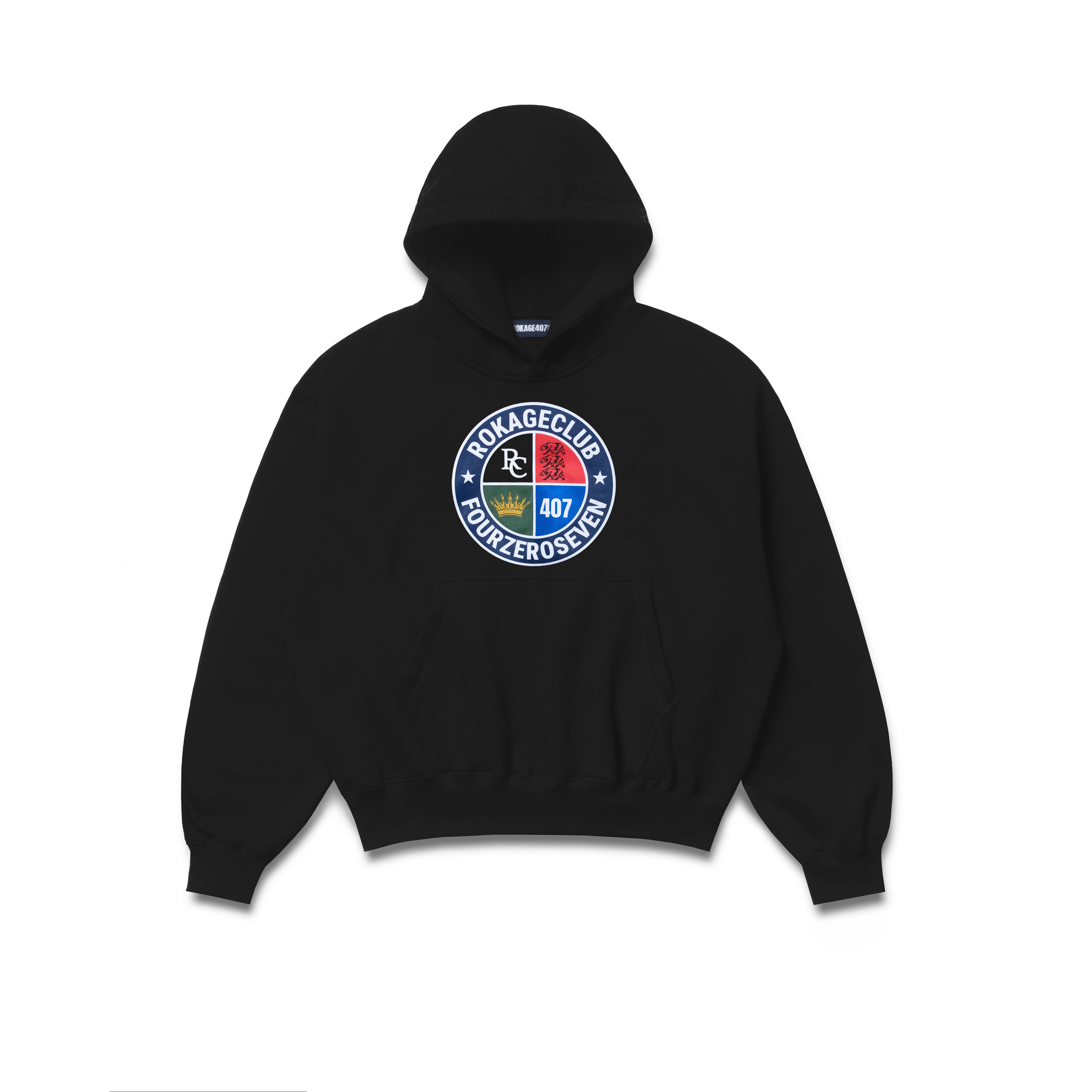 Rokage Club x 407 - RC407 Hoodie Black