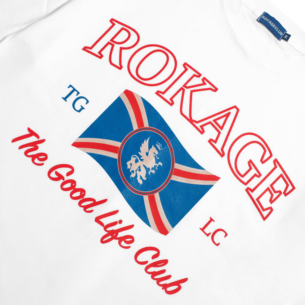 Rokage Club - Flag TGLC T-Shirt White